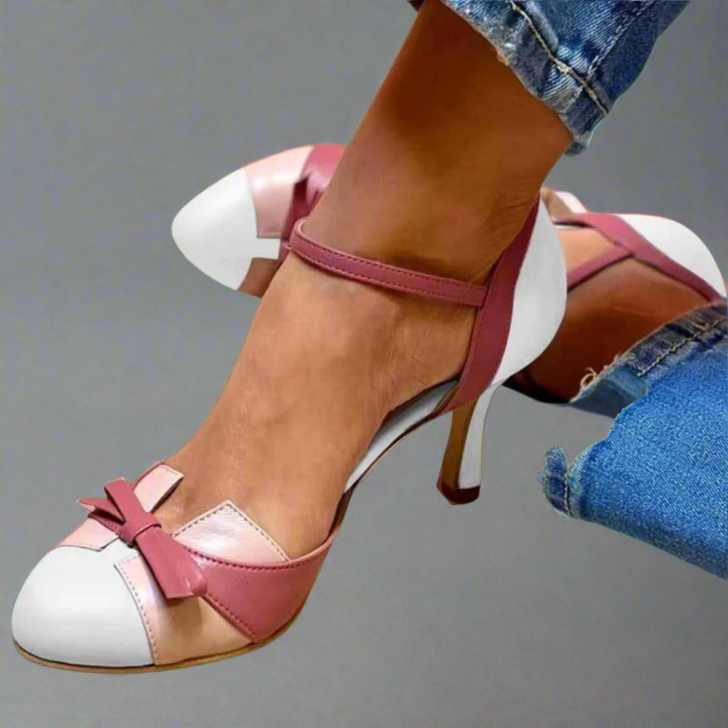 Isabel - Sandalias con nudo y tiras, puntera redonda