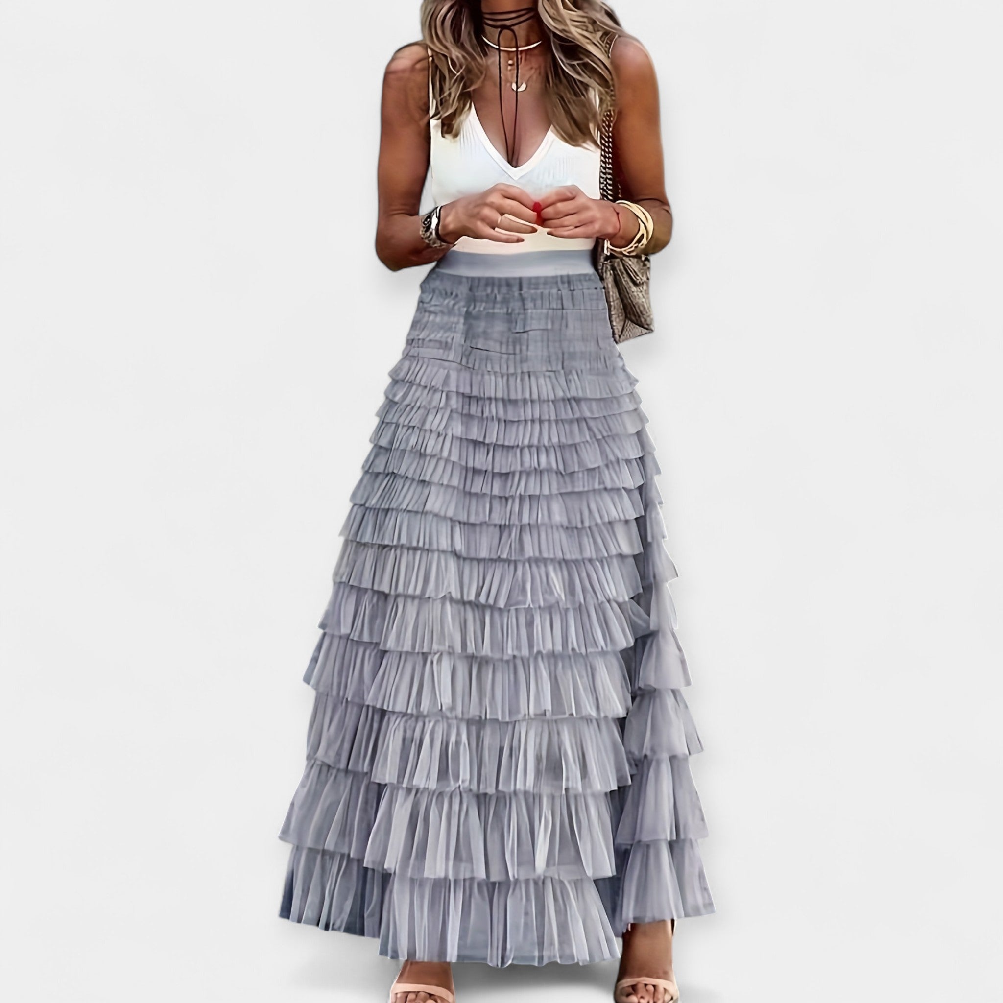 Mariana - Falda Boho Satinada