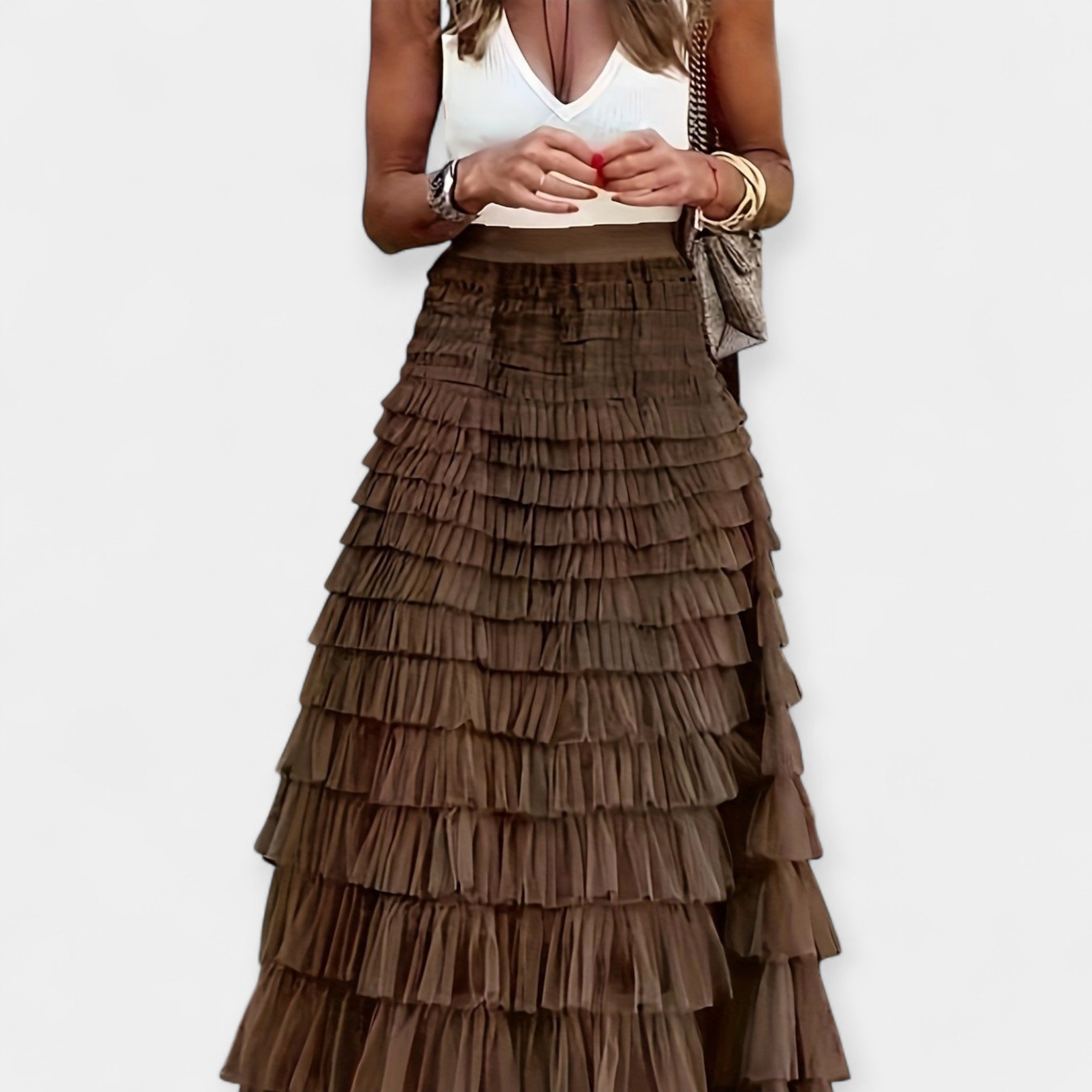 Mariana - Falda Boho Satinada