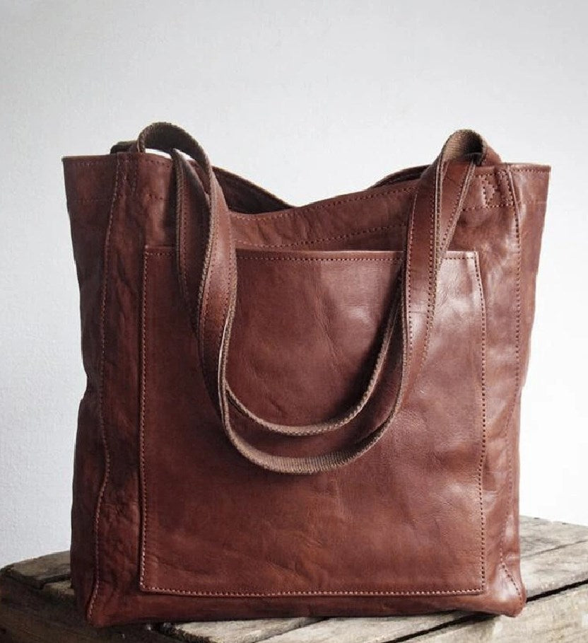 Clara - Bolso de hombro clásico de piel