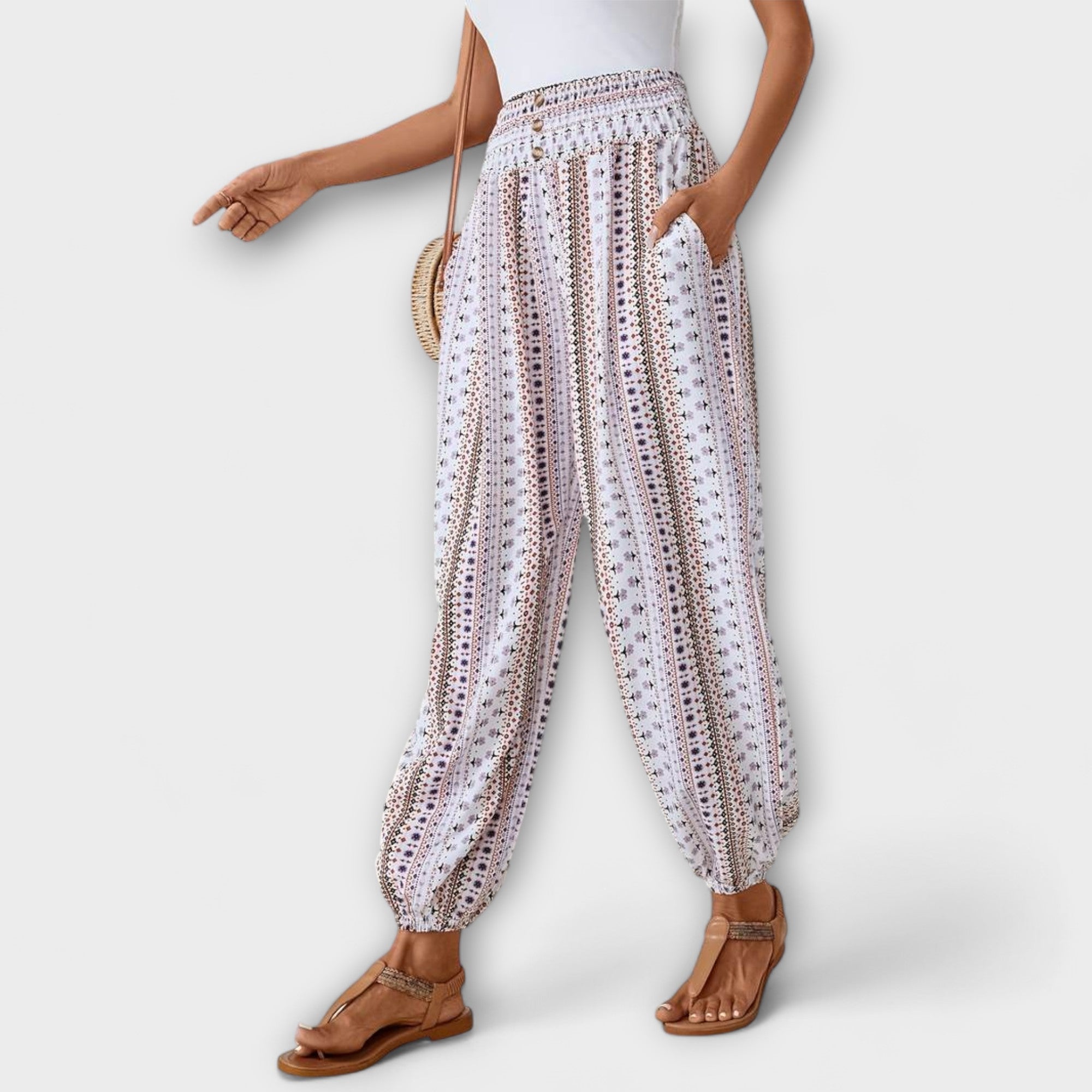 Scarlet - Pantalones Étnicos Elegantes