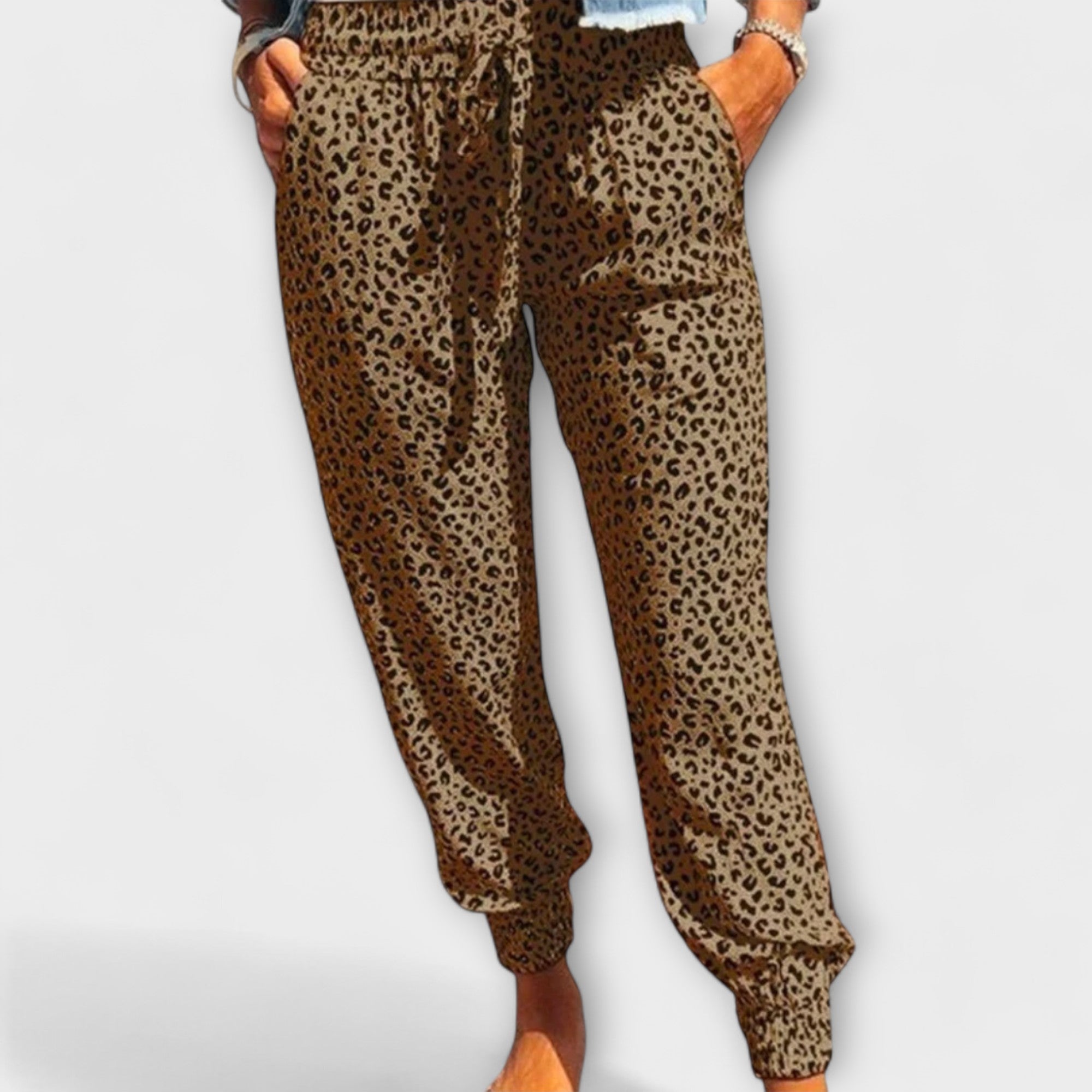 Felicidad - Pantalones Anchos Leopardo