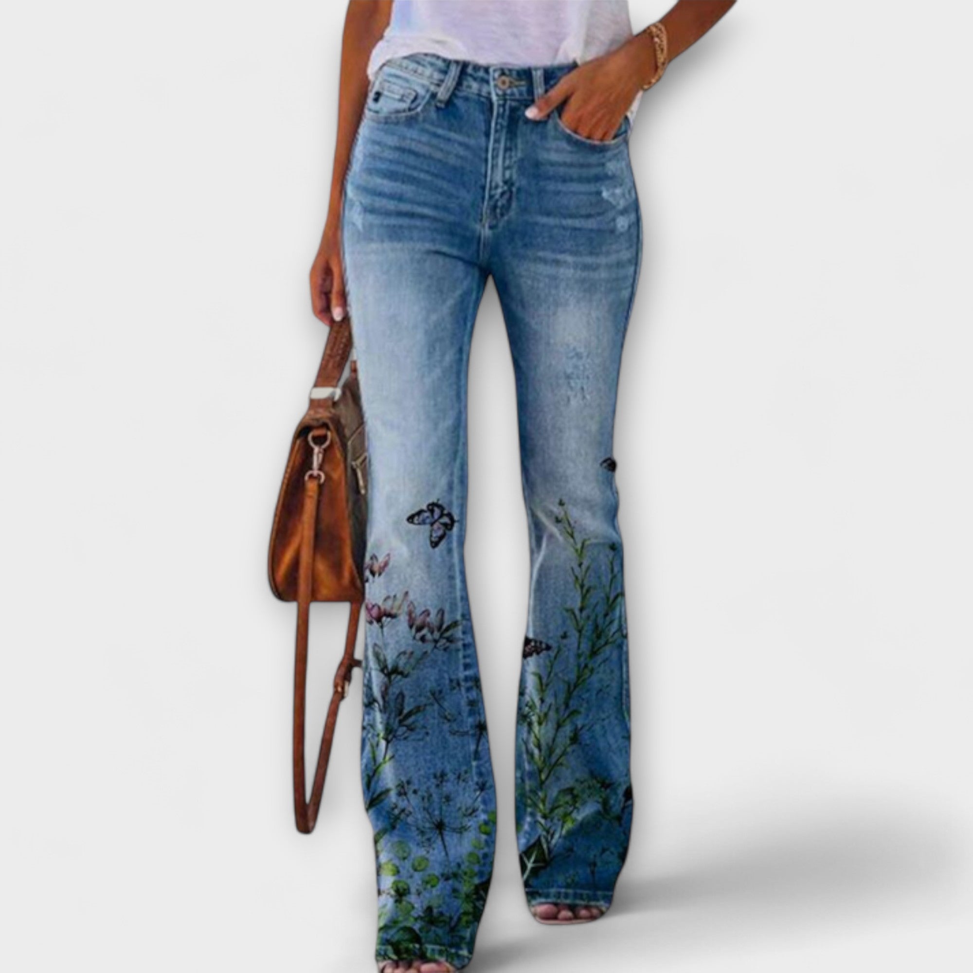 Alejandra - Pantalones Elegantes Florales