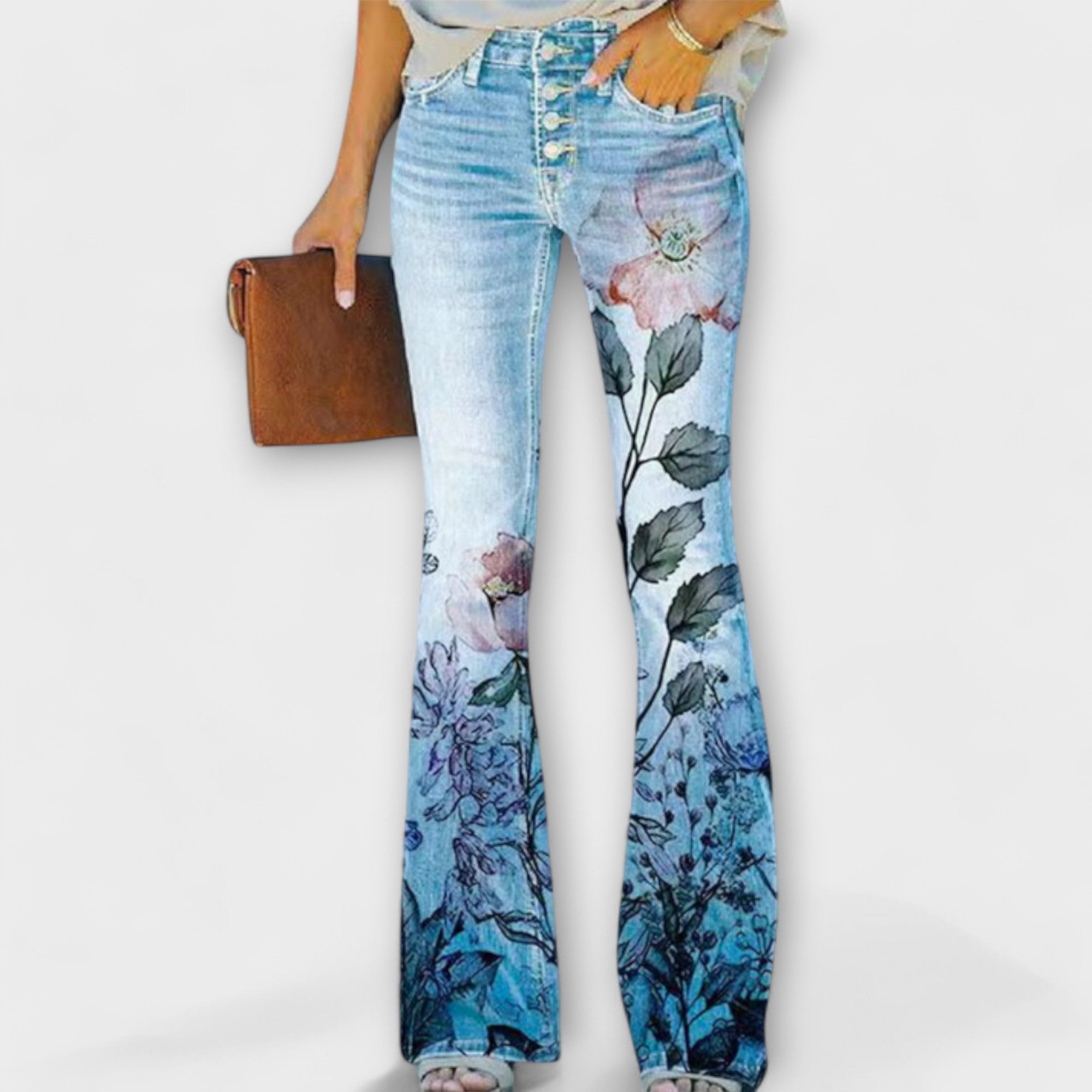 Alejandra - Pantalones Elegantes Florales