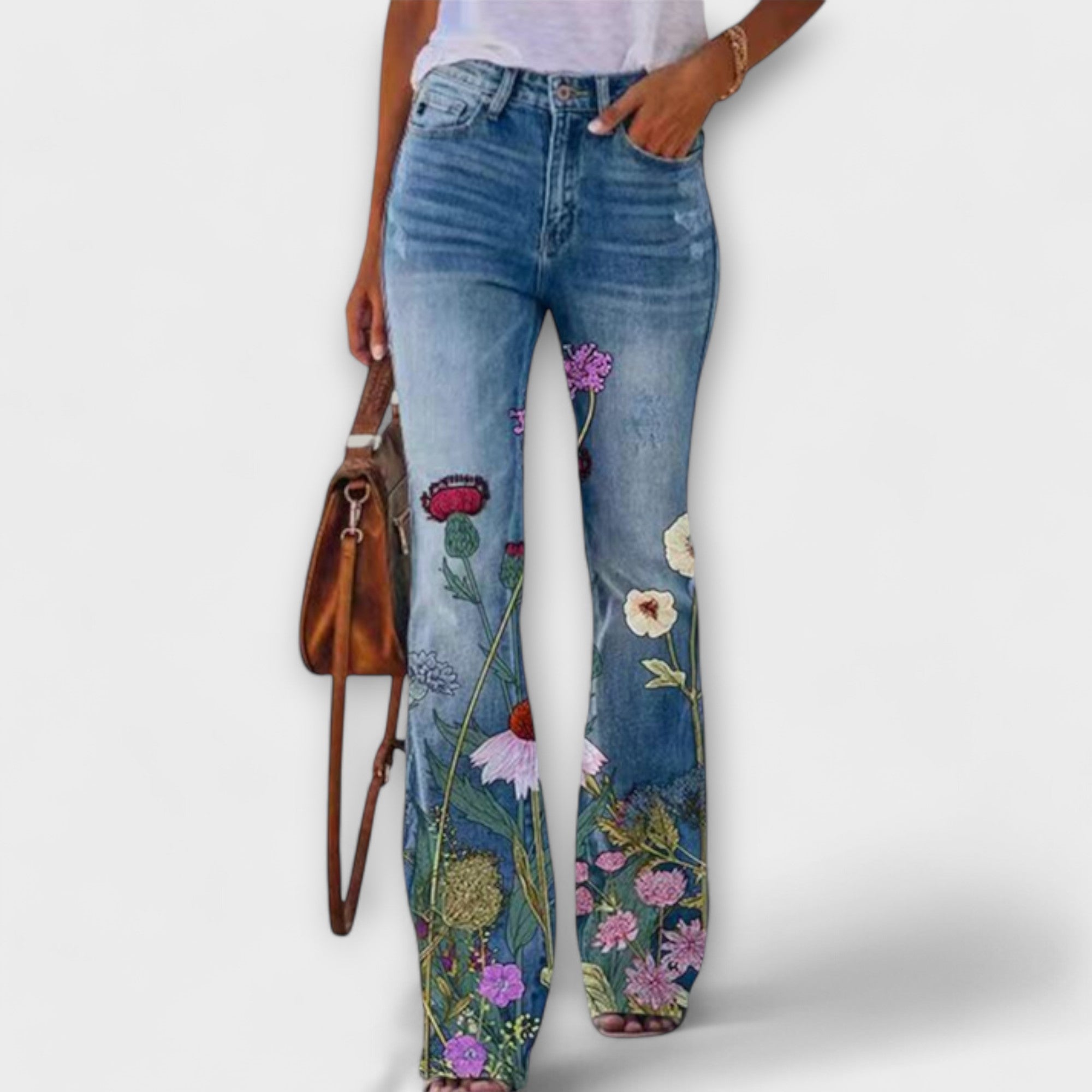Alejandra - Pantalones Elegantes Florales
