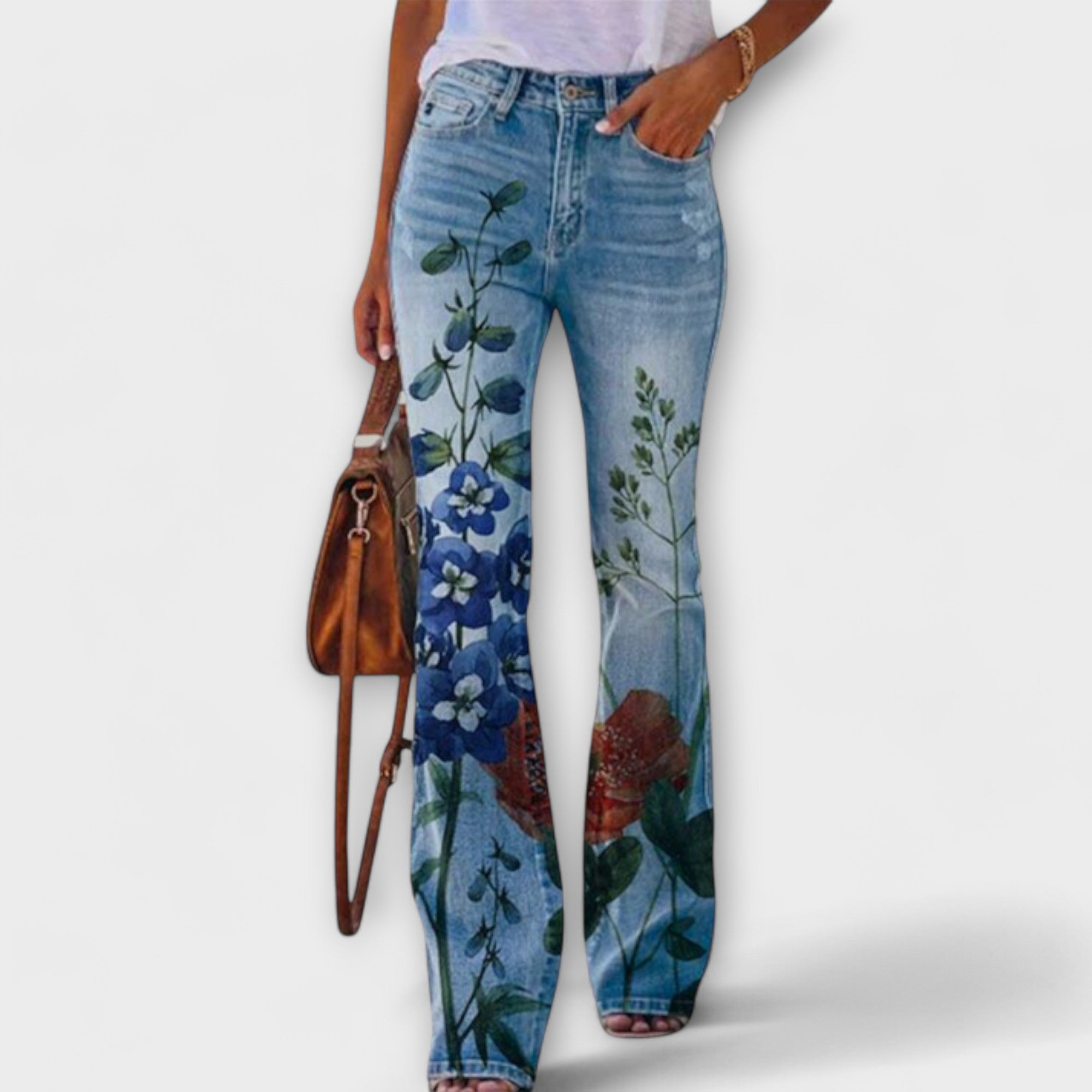 Alejandra - Pantalones Elegantes Florales