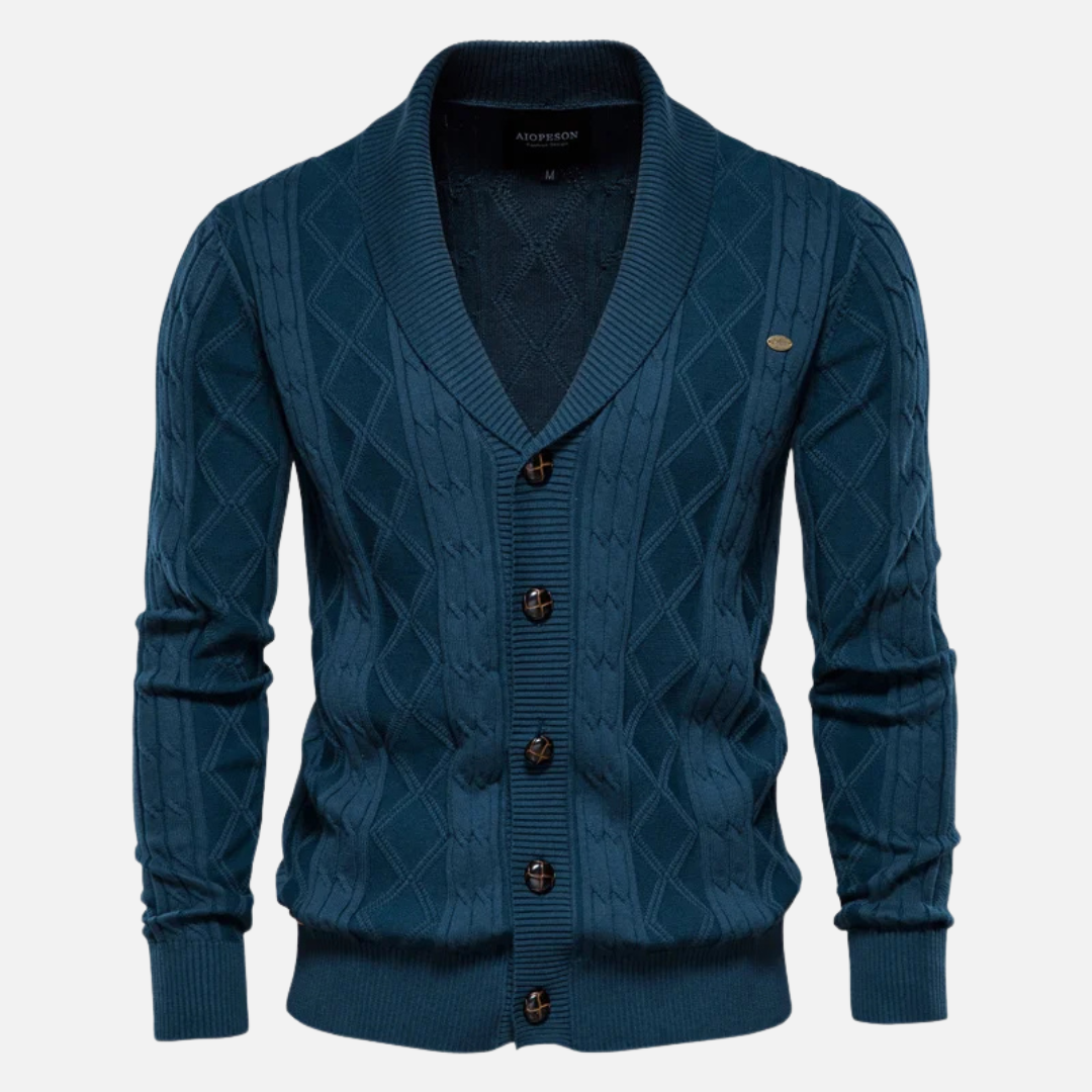 Francisca - Cárdigan Argyle Suave