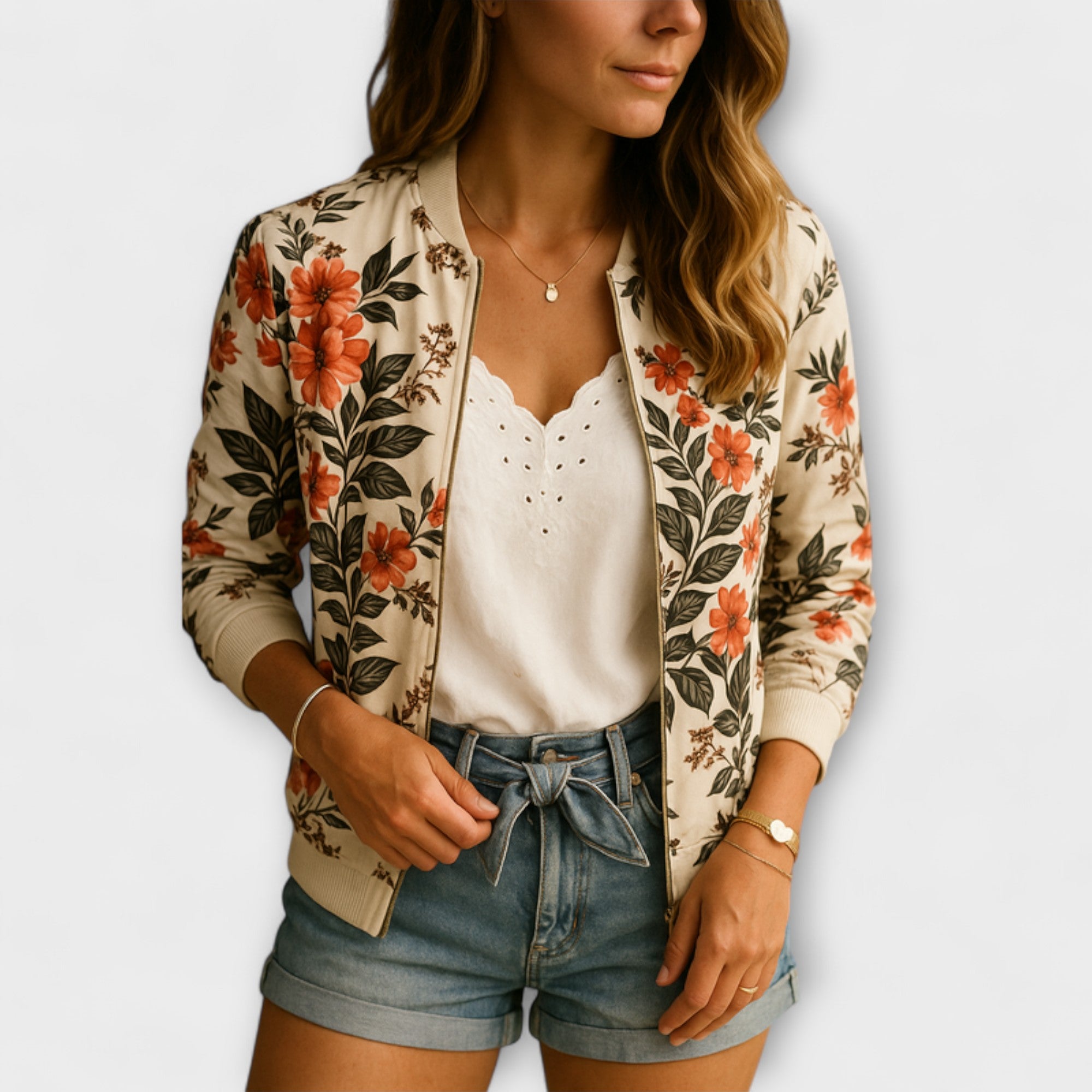 Andrea - Chaqueta Bomber Elegante