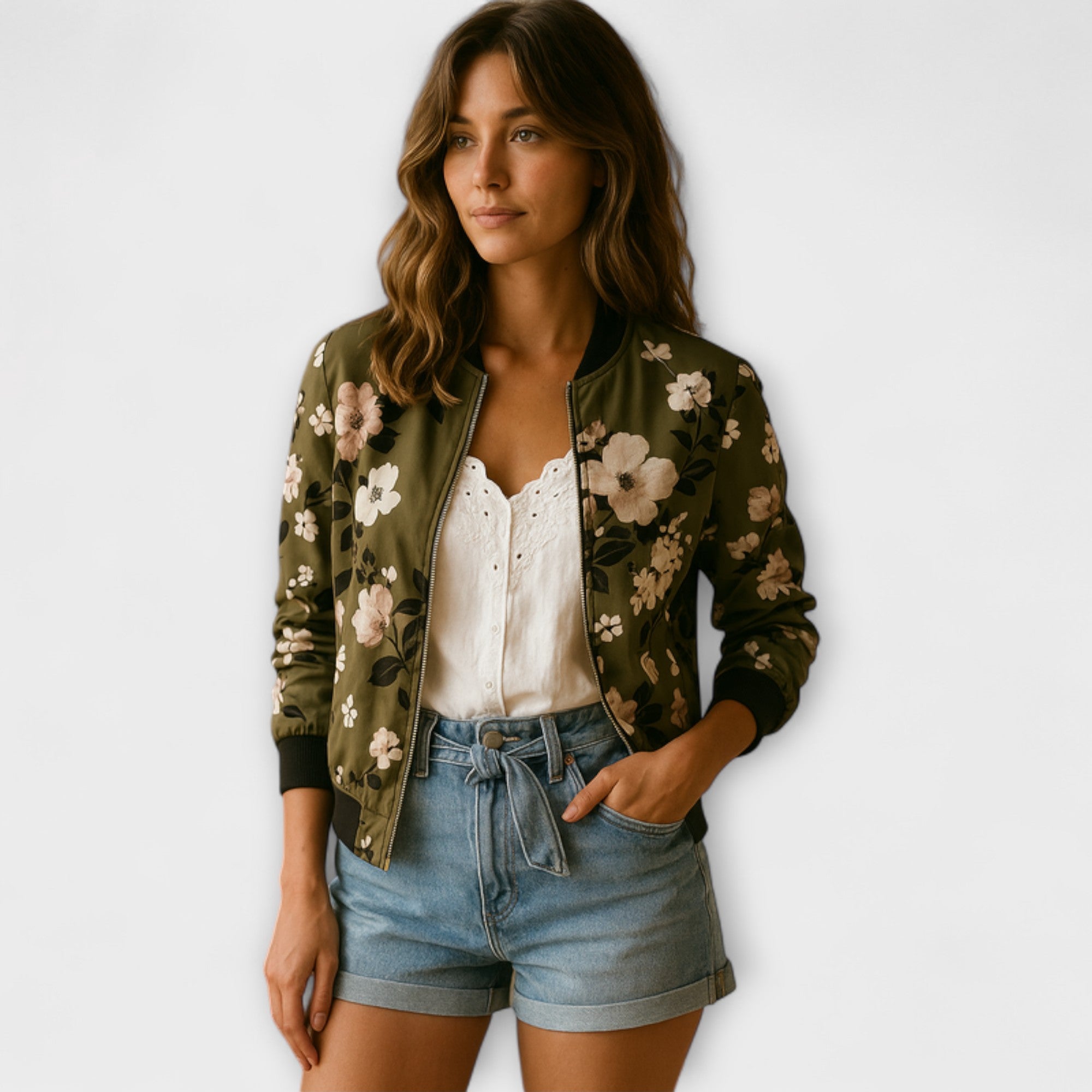 Andrea - Chaqueta Bomber Elegante