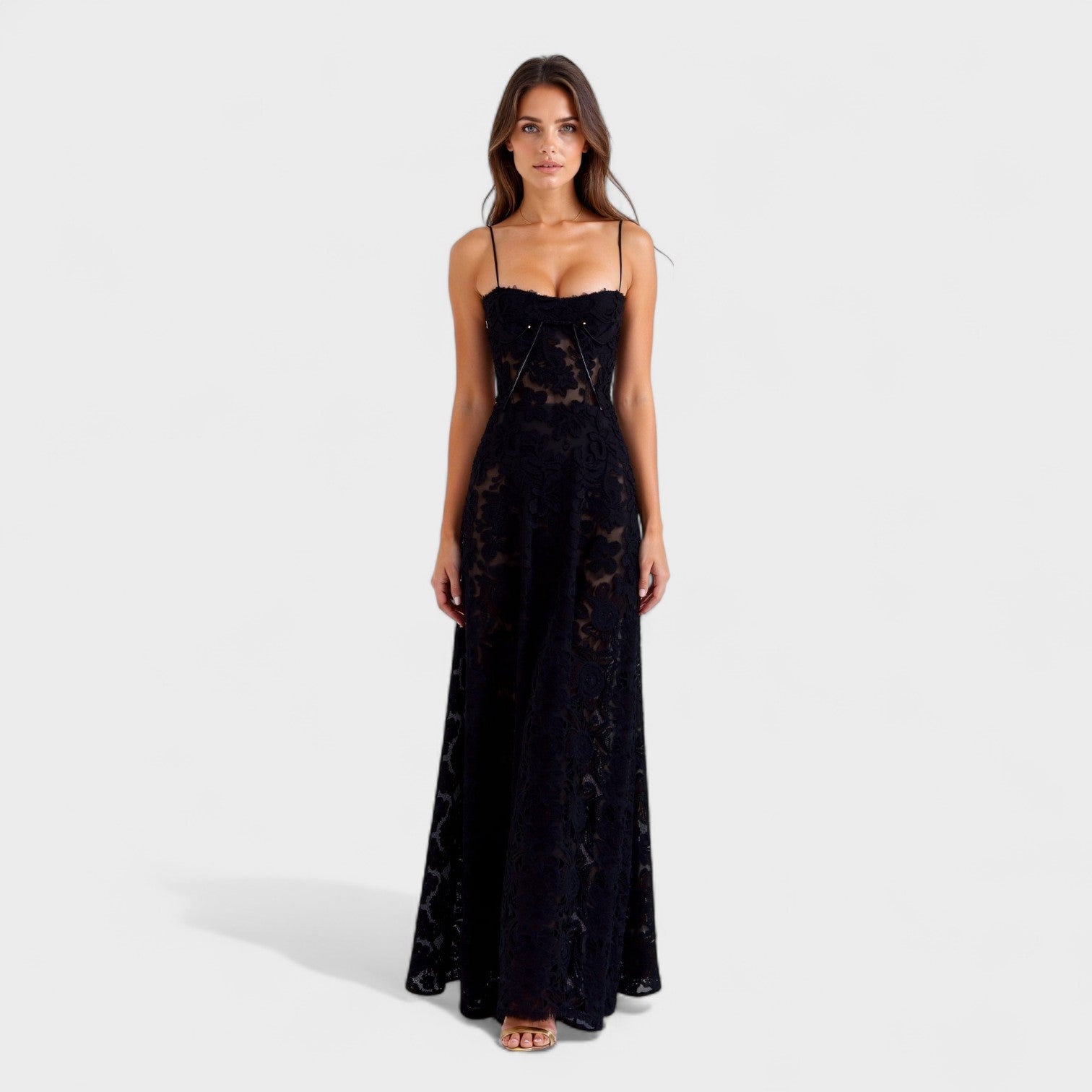 Verona - Vestido Maxi Encaje