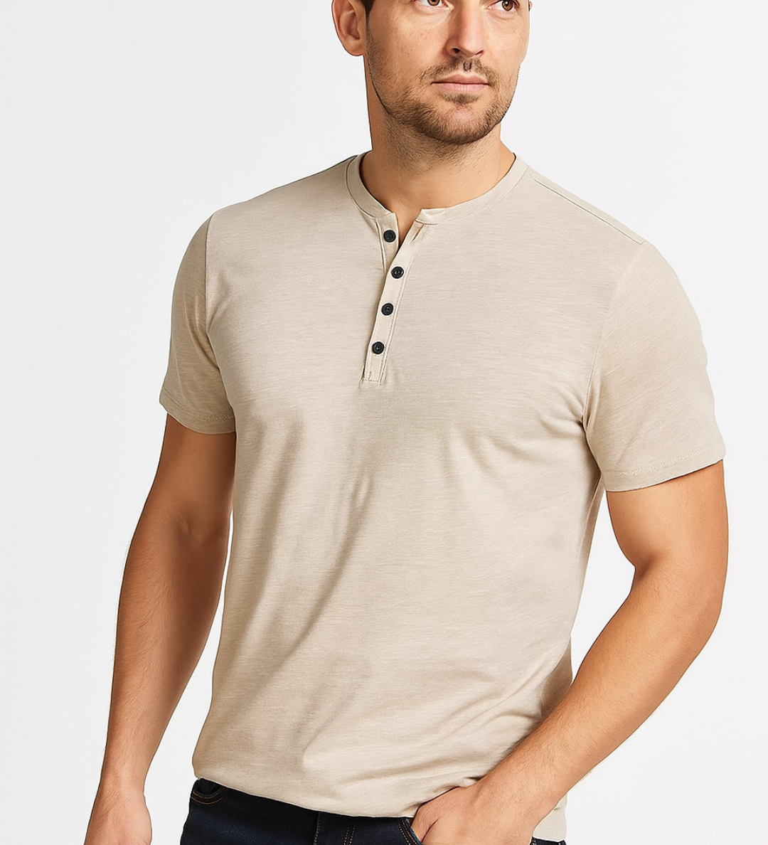 Carmen - Camisa Henley Elegante