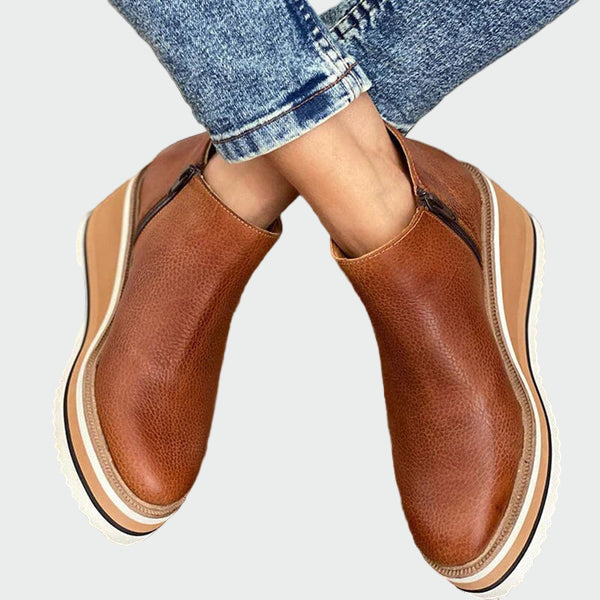 Botines de cuero Clara