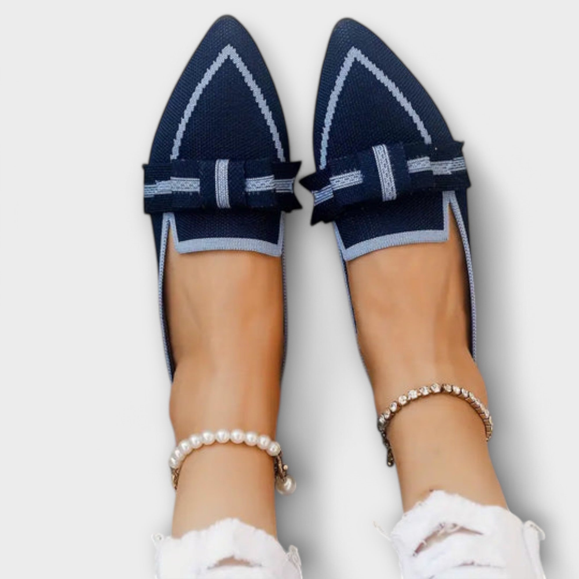 Luzia - Zapatos planos para mujer con lazo