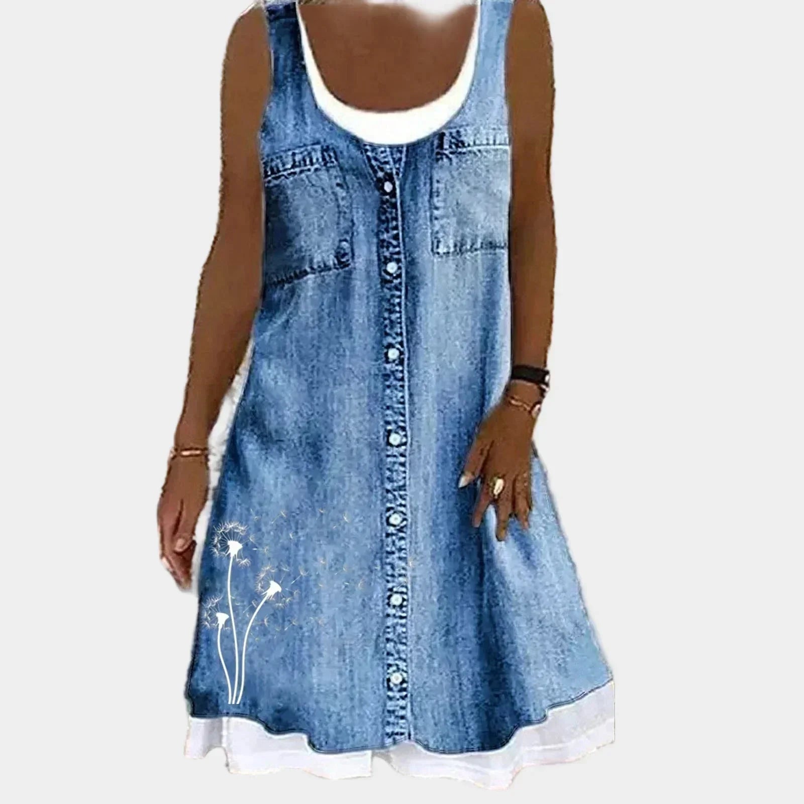 Mariana - Vestido Jeans Elegante