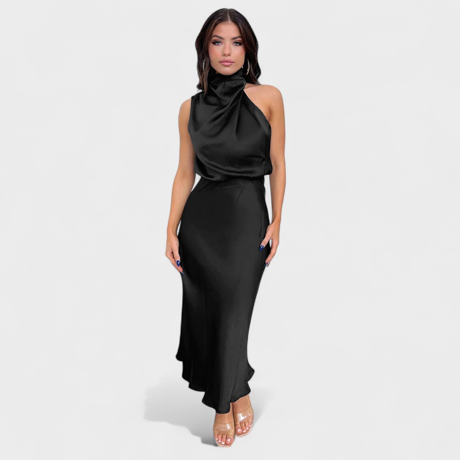 Alba - Vestido Satinado Elegante