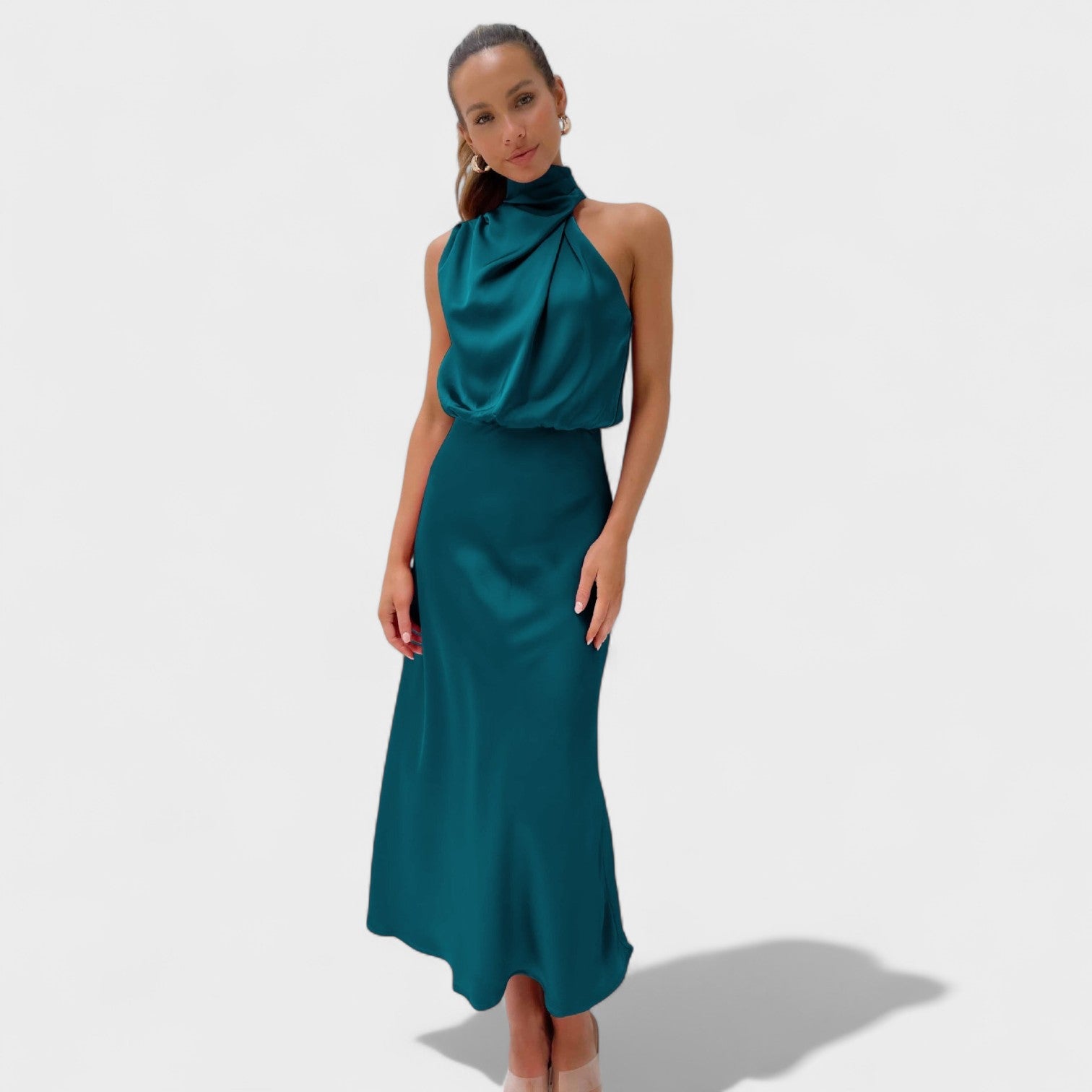 Alba - Vestido Satín Elegante