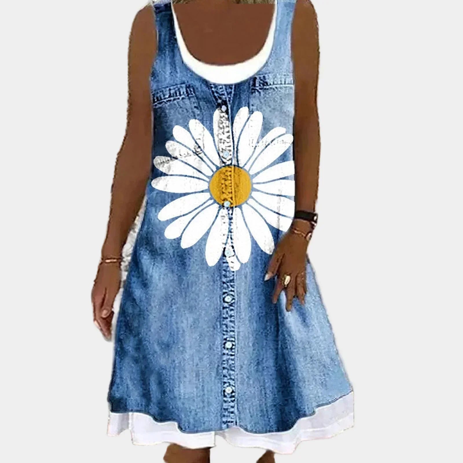 Mariana - Vestido Jeans Elegante