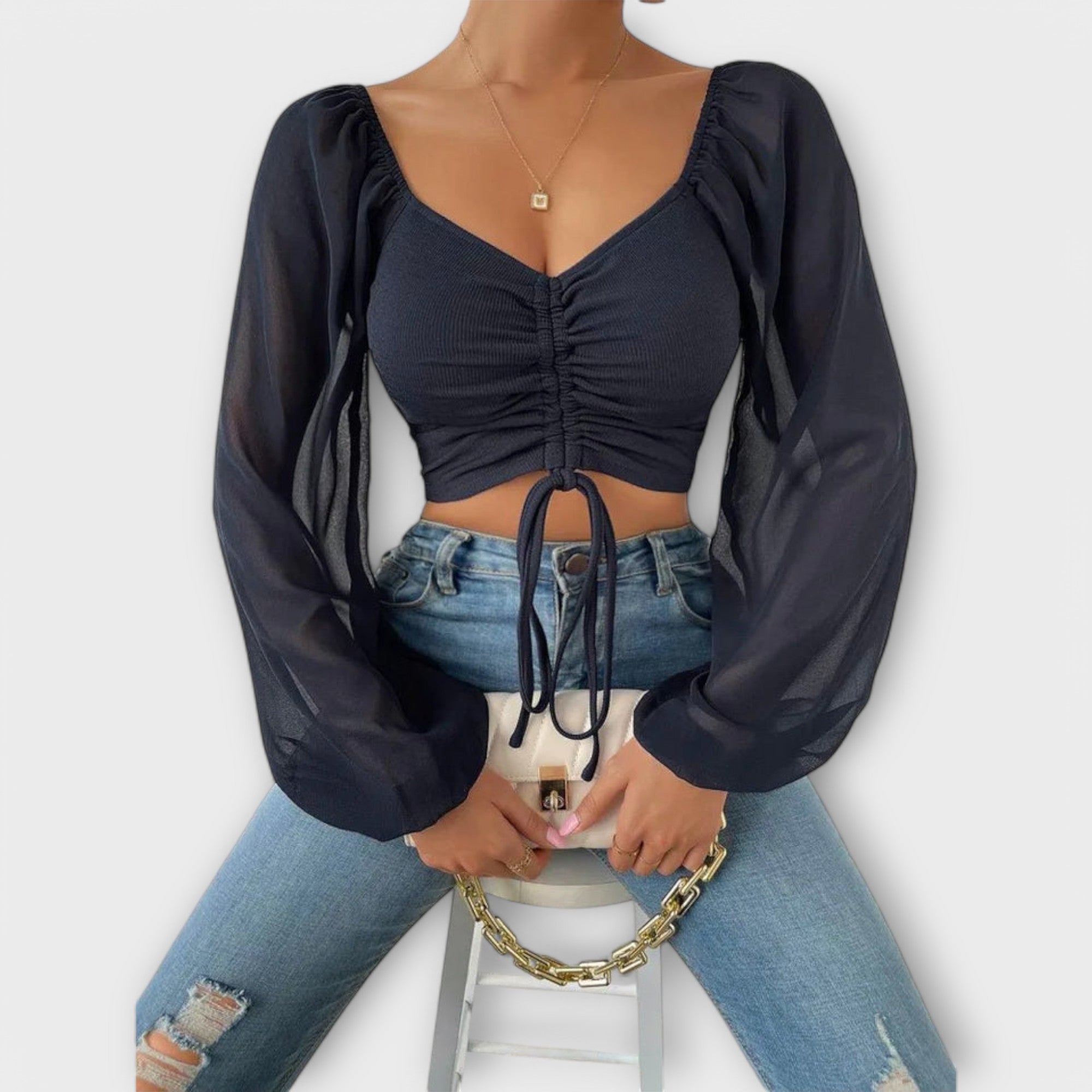 Jaquelina - Blusa Elegante Versátil