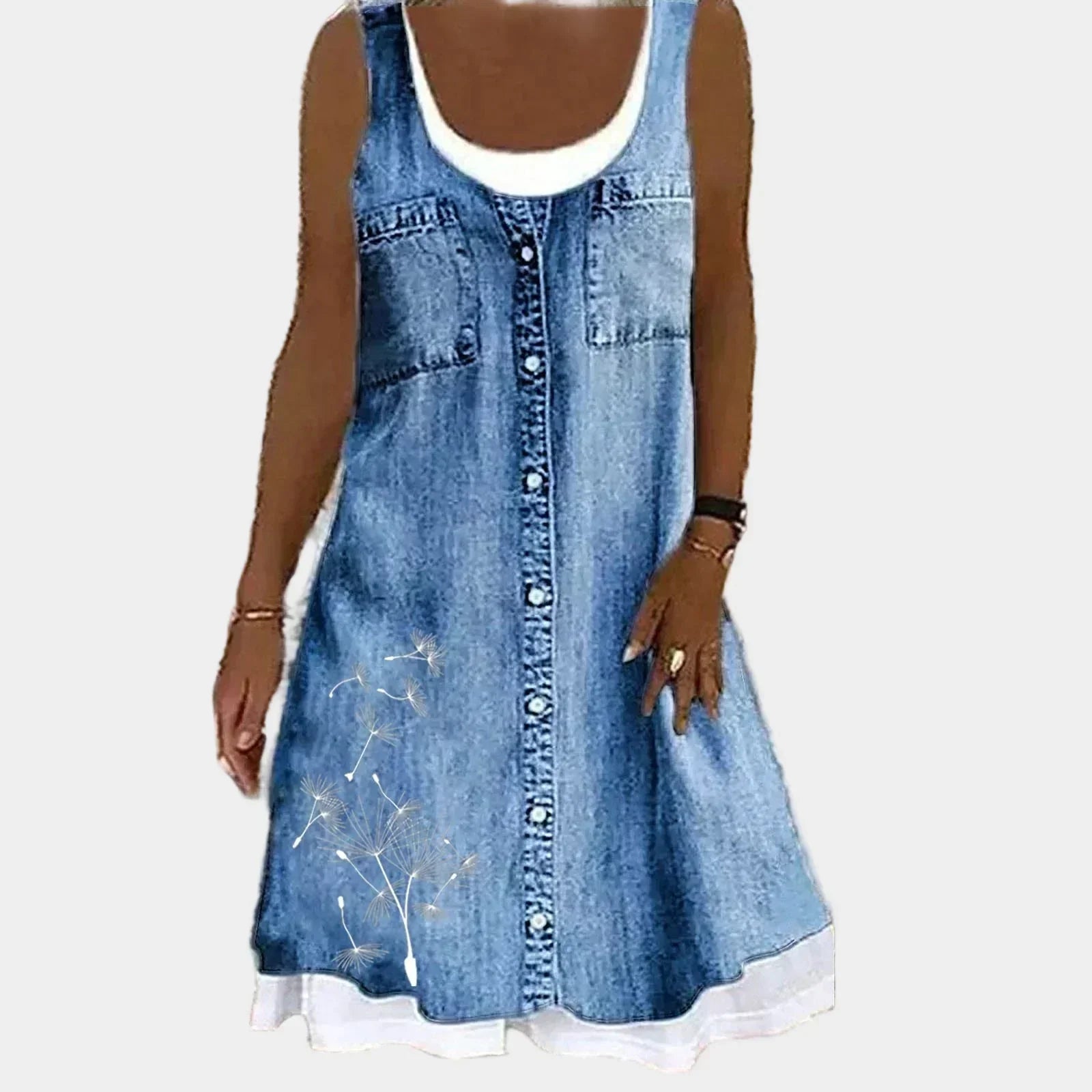 Mariana - Vestido Jeans Elegante