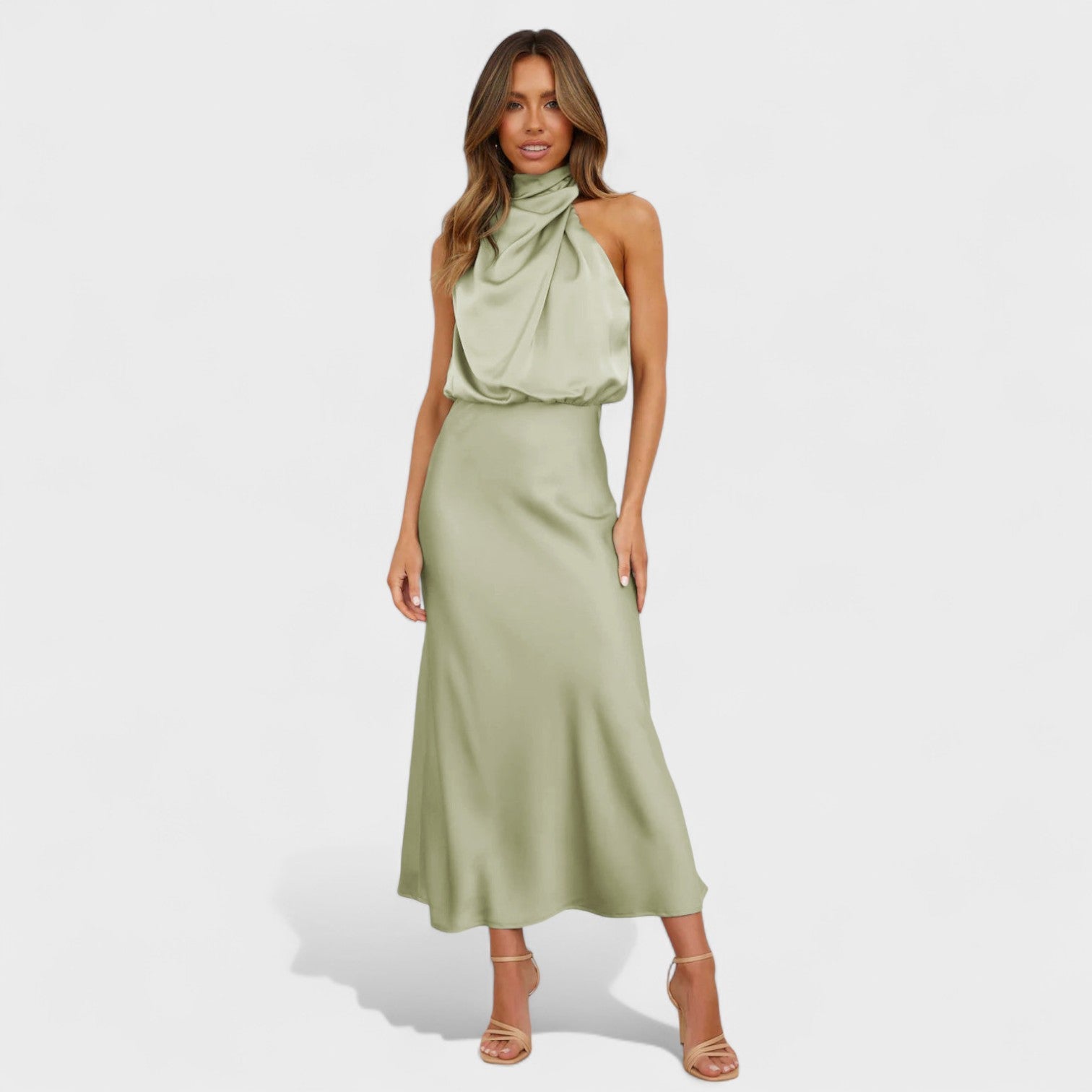 Alba - Vestido Satín Elegante