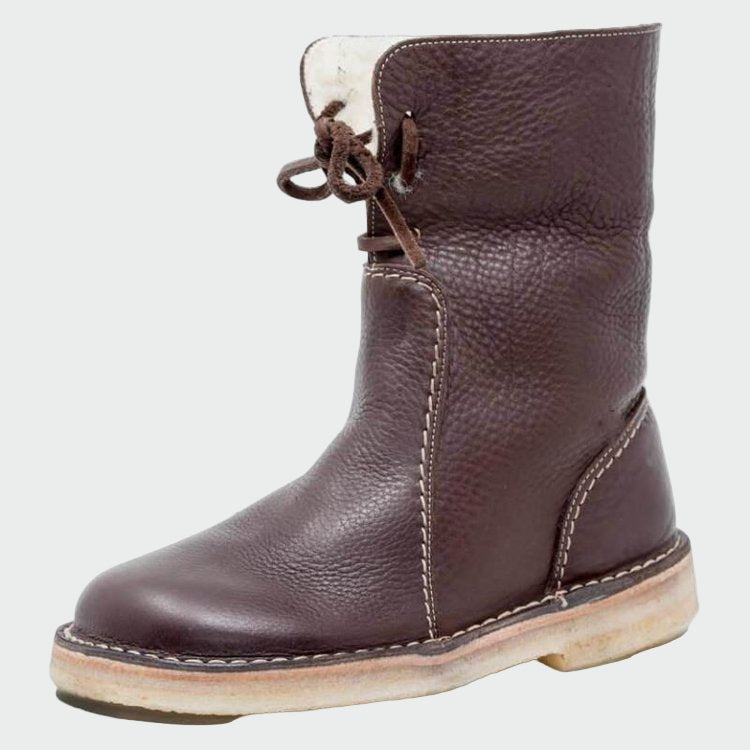 Botines de cuero impermeables de Clara