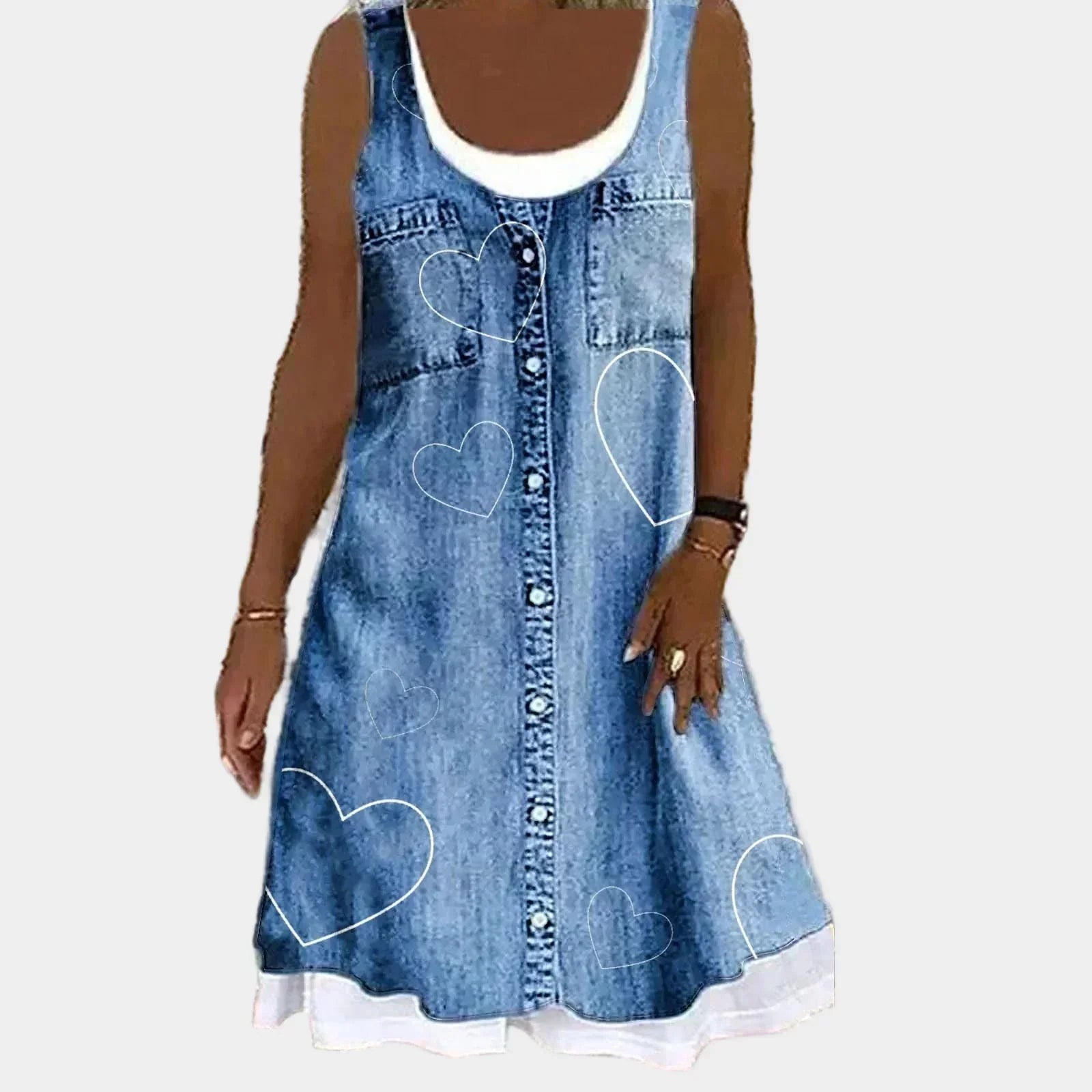 Mariana - Vestido Jeans Elegante
