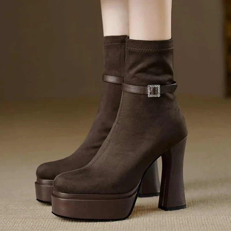Isabel - Botas de plataforma elegantes con comodidad en cada paso