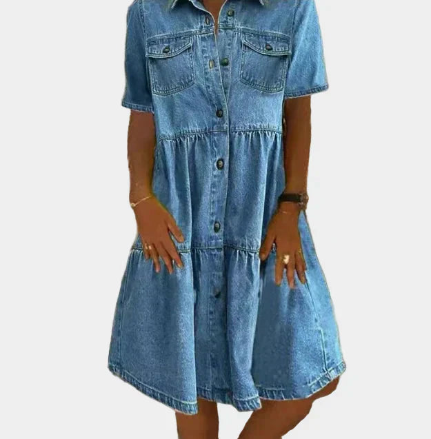 Mariana - Vestido Jeans Bohemio