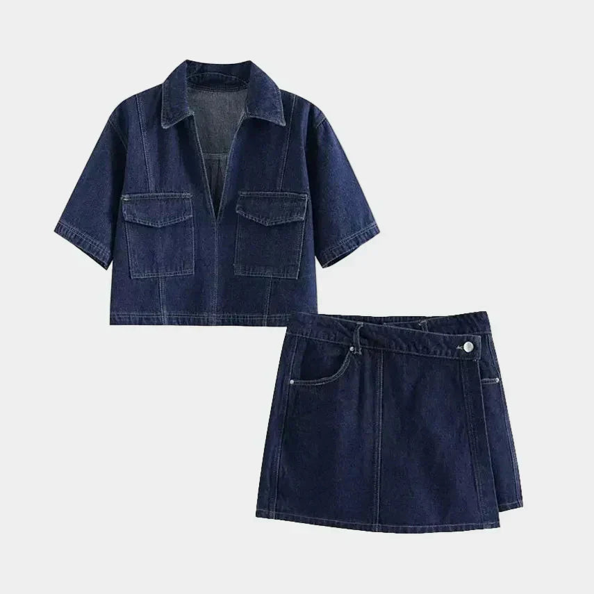 Mariana - Conjunto Jeans Elegante