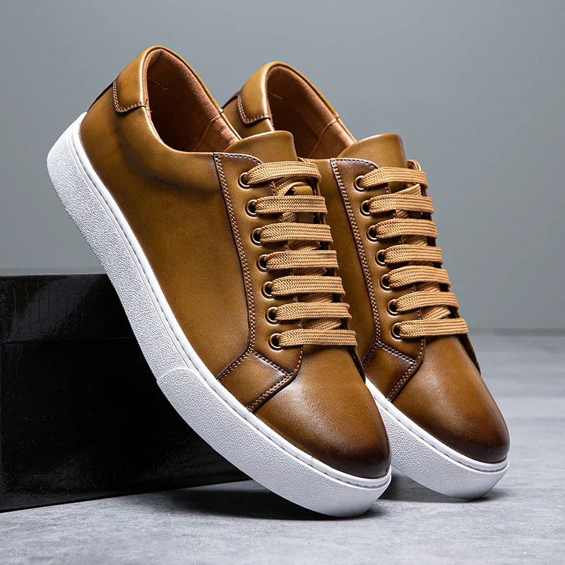 Gonzala - Zapatillas Cuero Elegantes