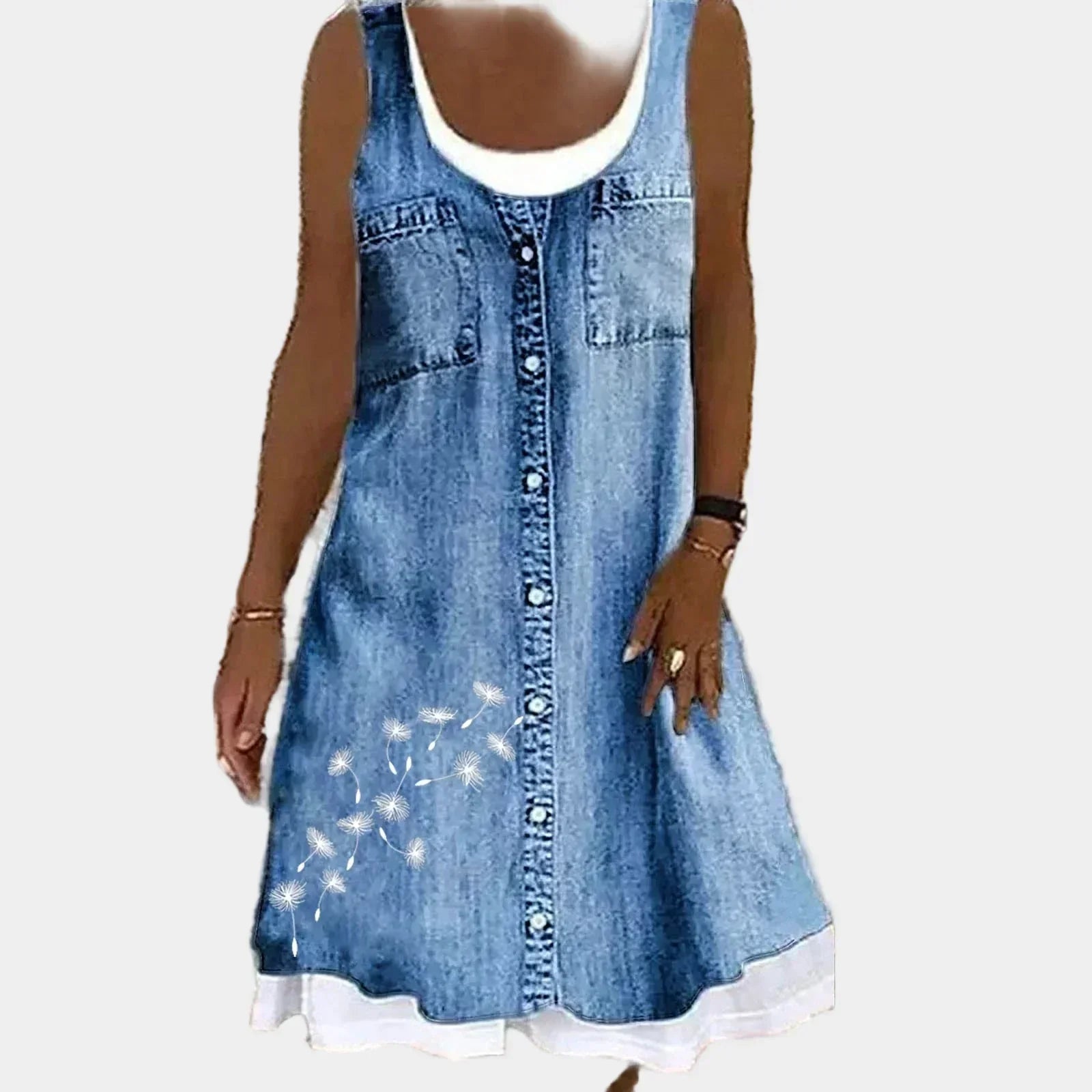 Mariana - Vestido Jeans Elegante