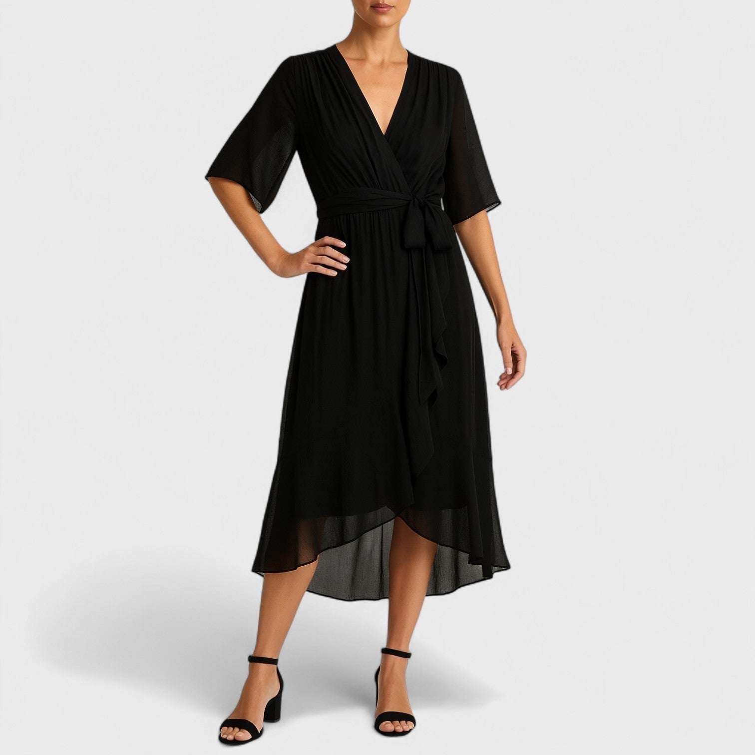Ialina - Vestido Elegante Cintura