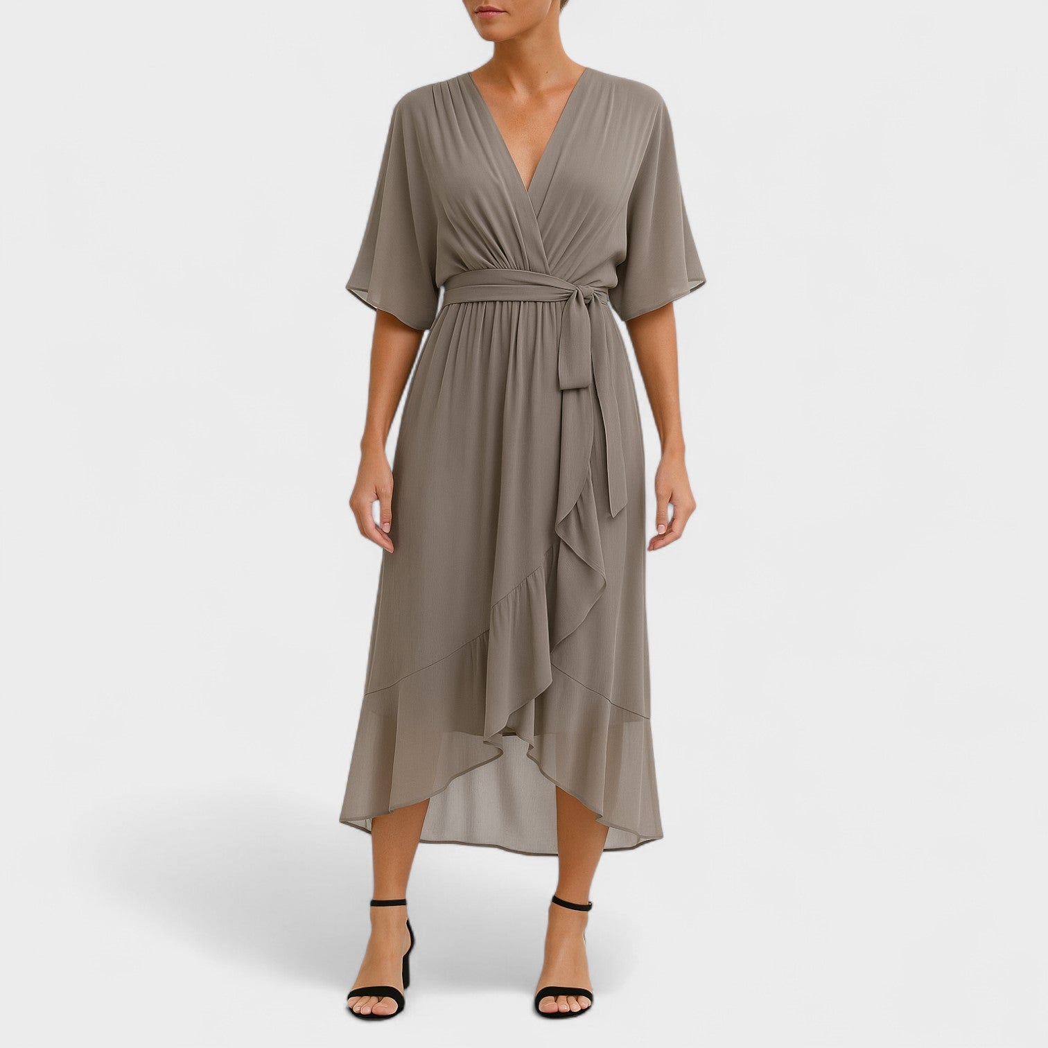 Ialina - Vestido Elegante Cintura