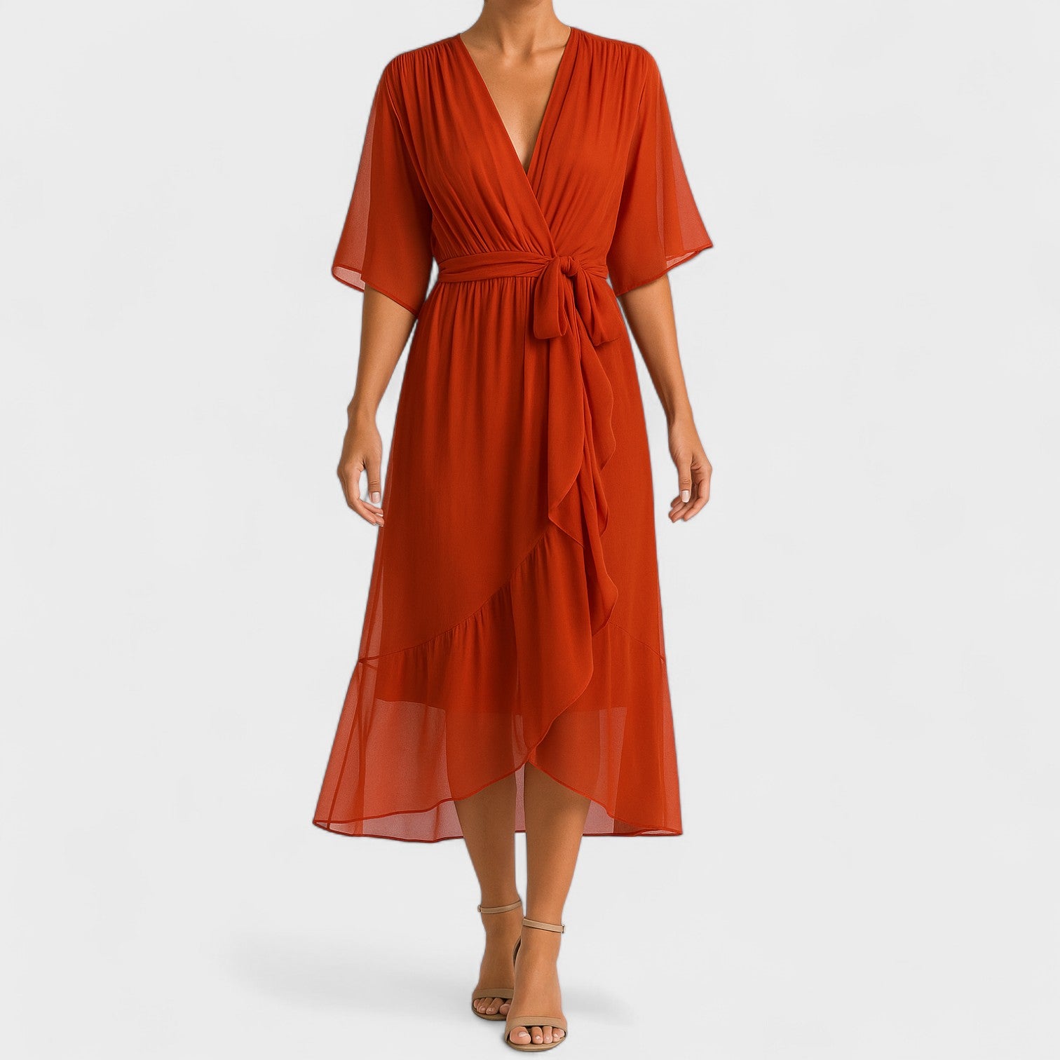 Ialina - Vestido Elegante Cintura