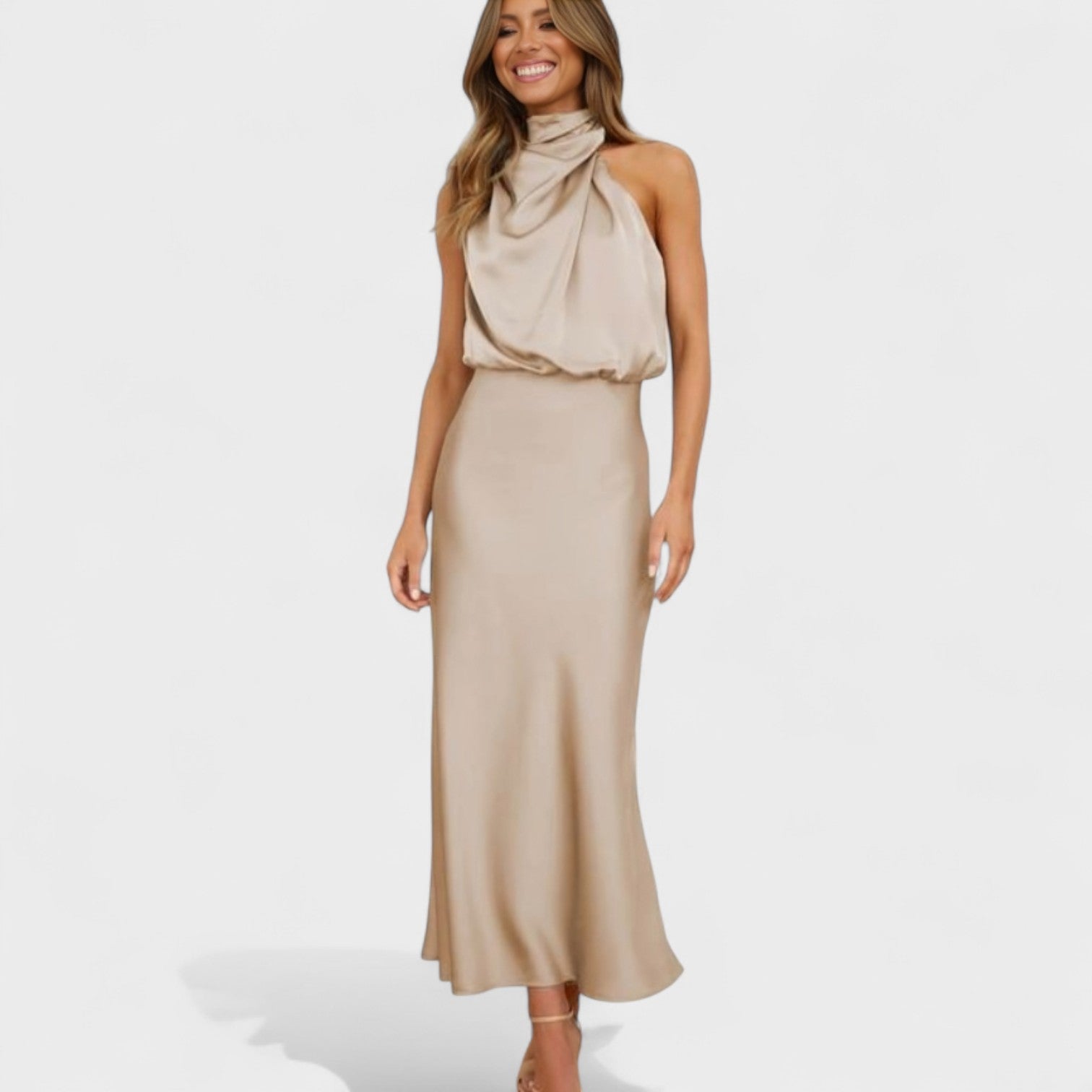 Alba - Vestido Satín Elegante