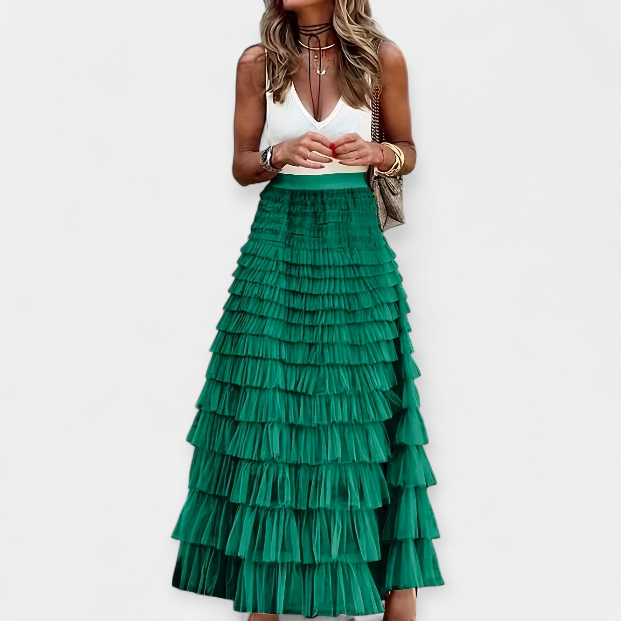 Mariana - Falda Boho Satinada