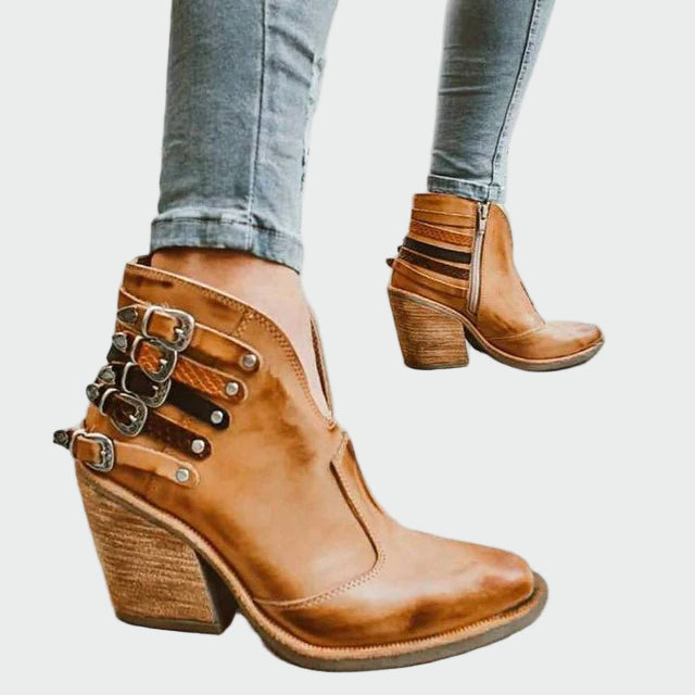 Botines de cuero Ana