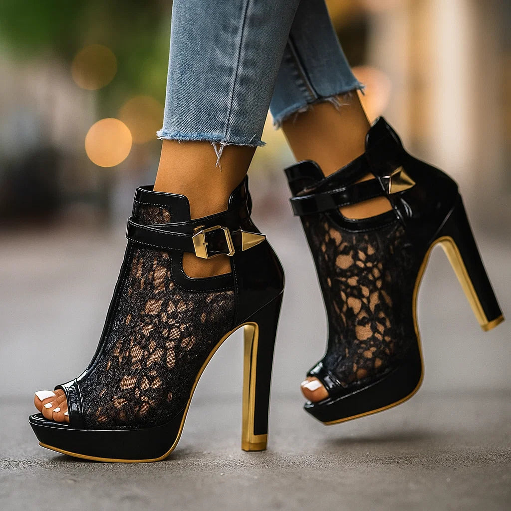 Isabel - Tacones de encaje