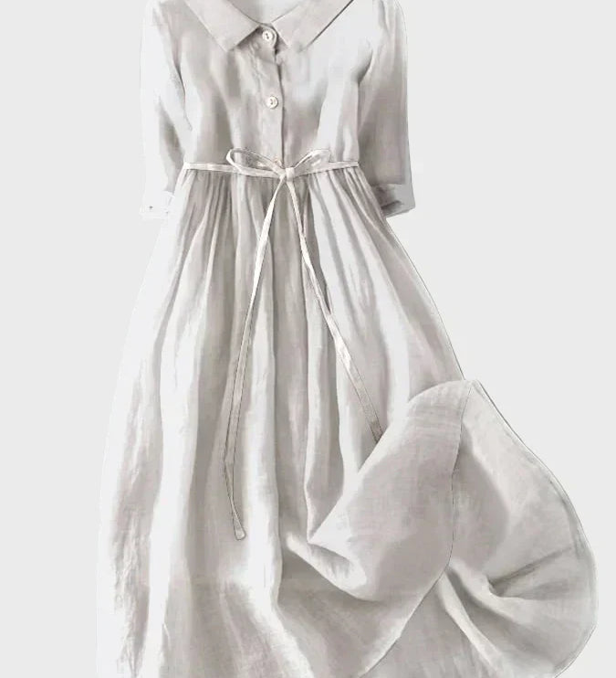 Elena - Vestido Cuello Elegante