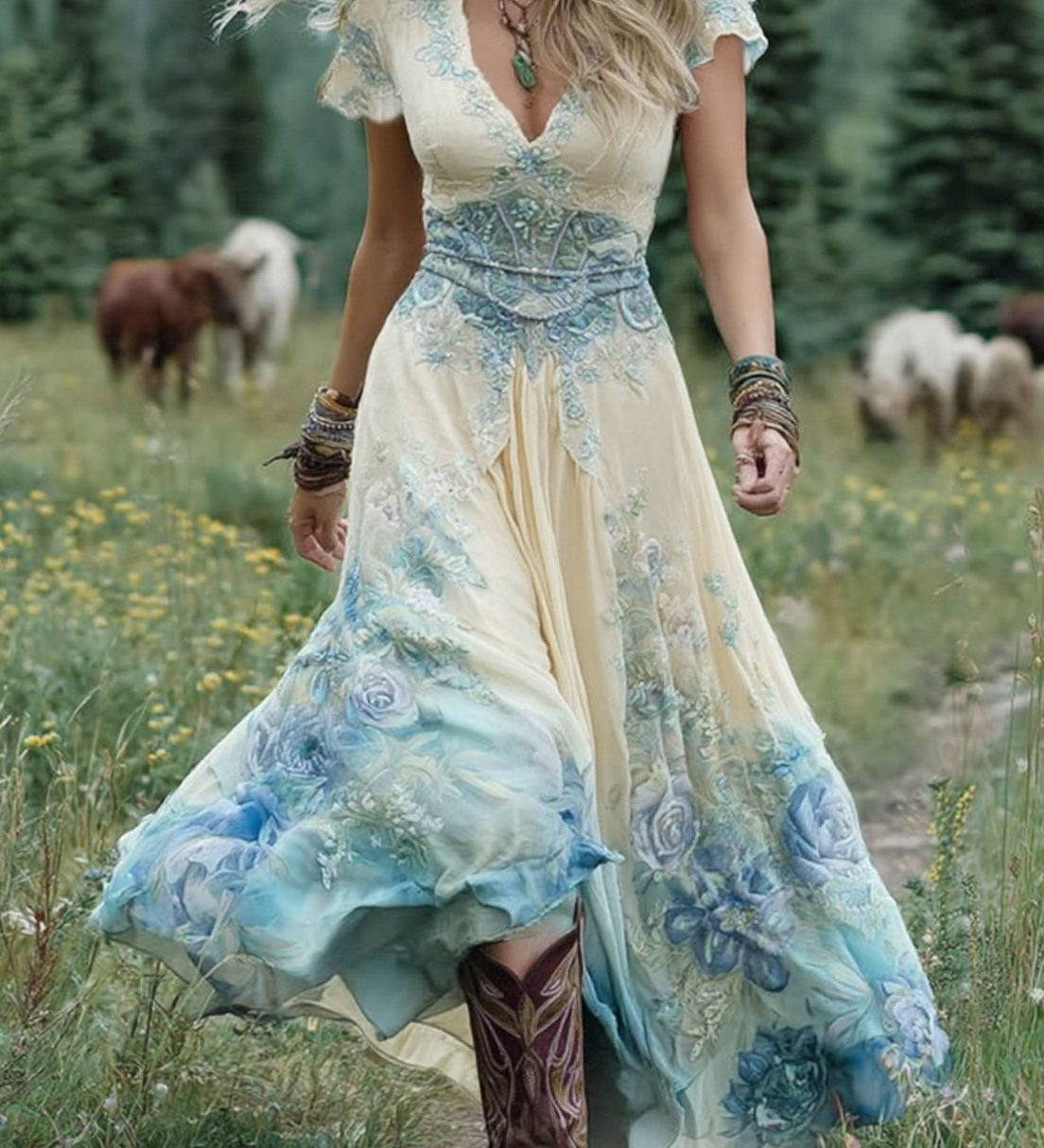 Serena - Vestido Maxi Floral