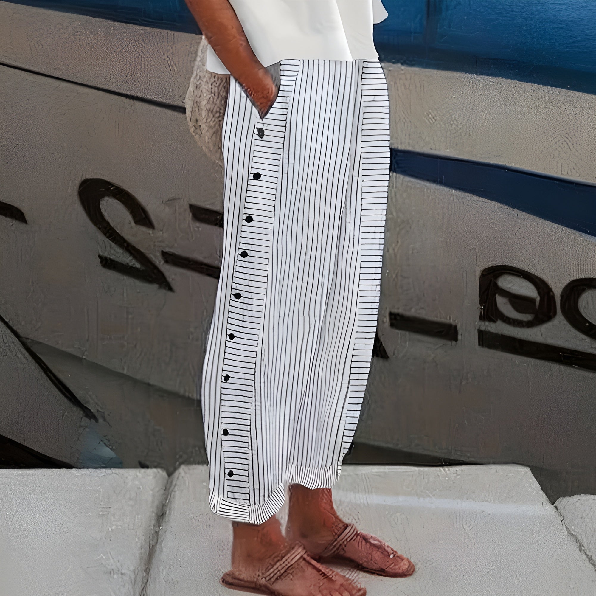 Leonor - Pantalones Lino Elegantes