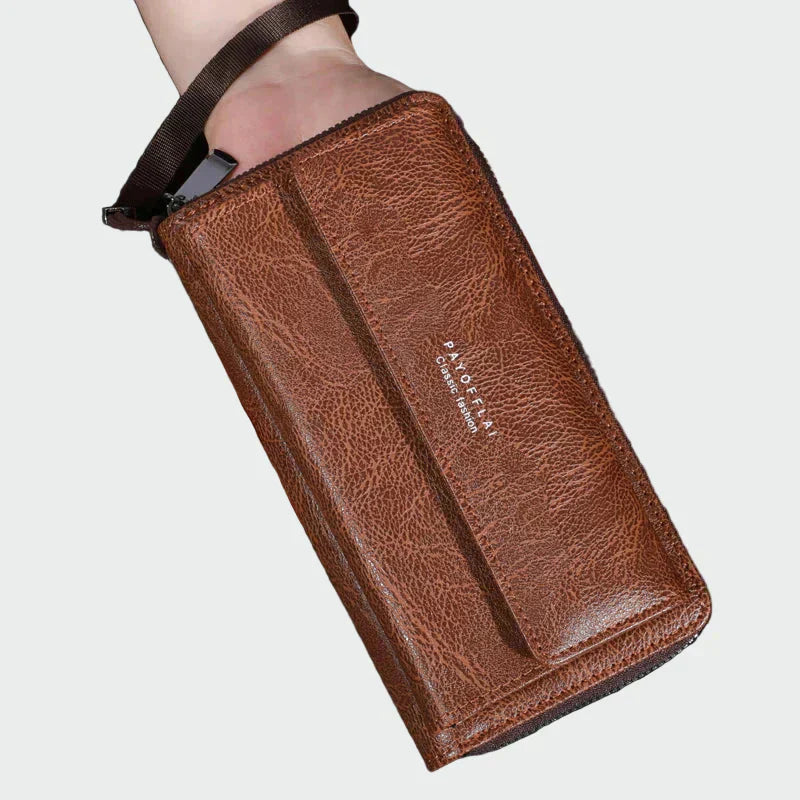 Cartera de cuero elegante