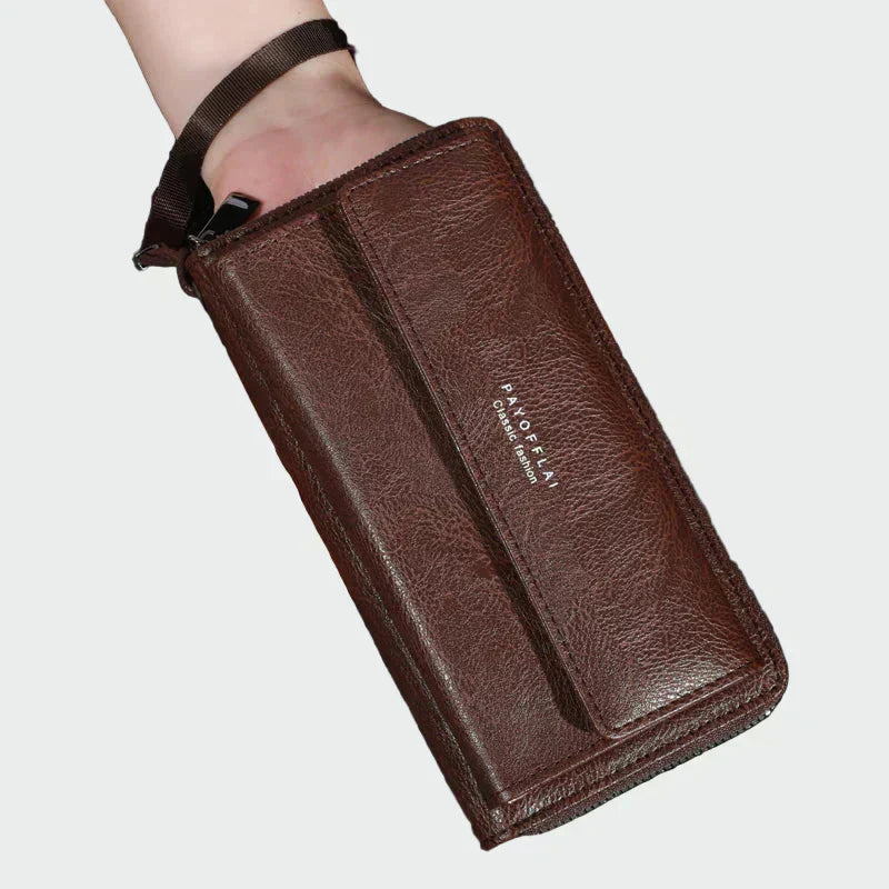 Cartera de cuero elegante