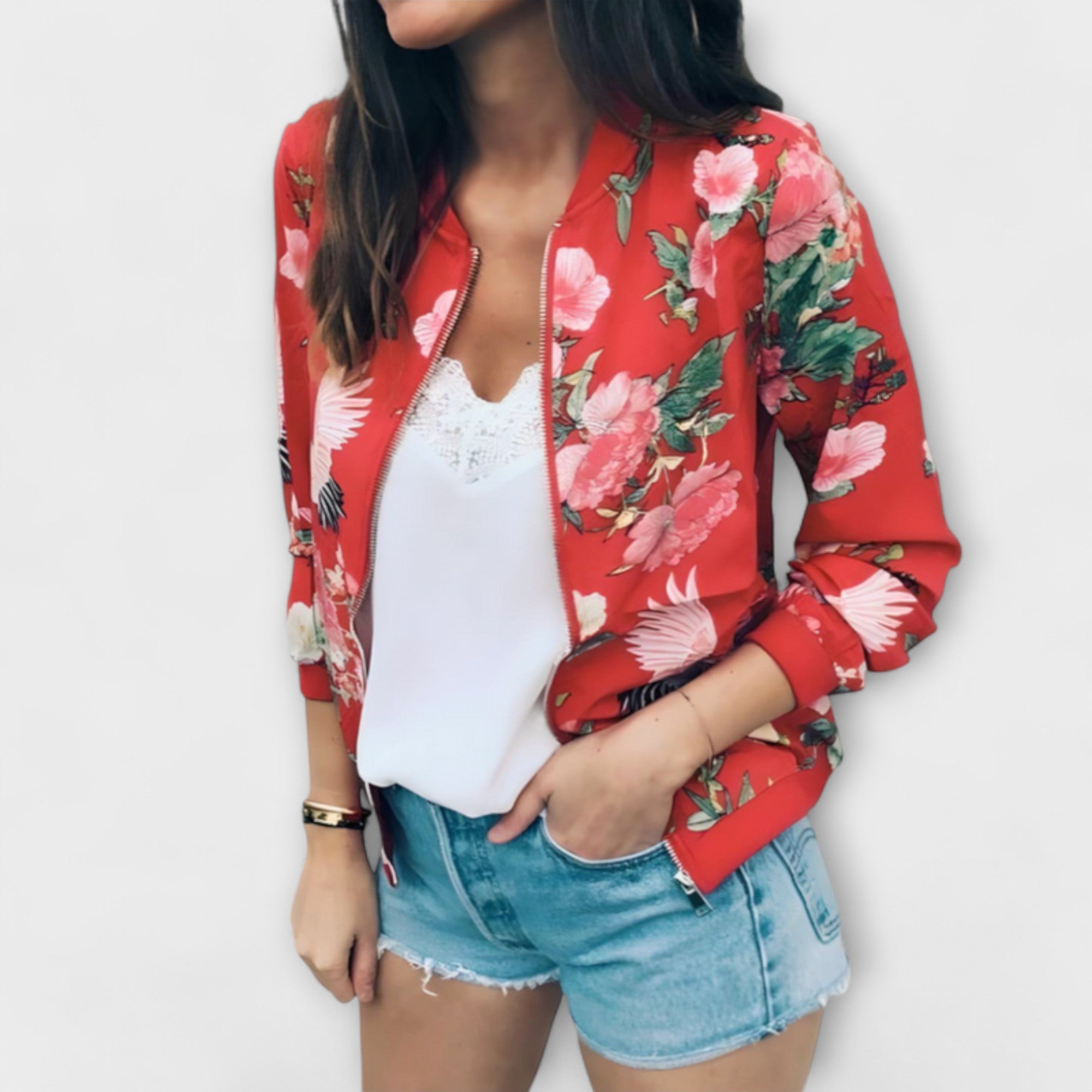 Andrea - Chaqueta Bomber Elegante