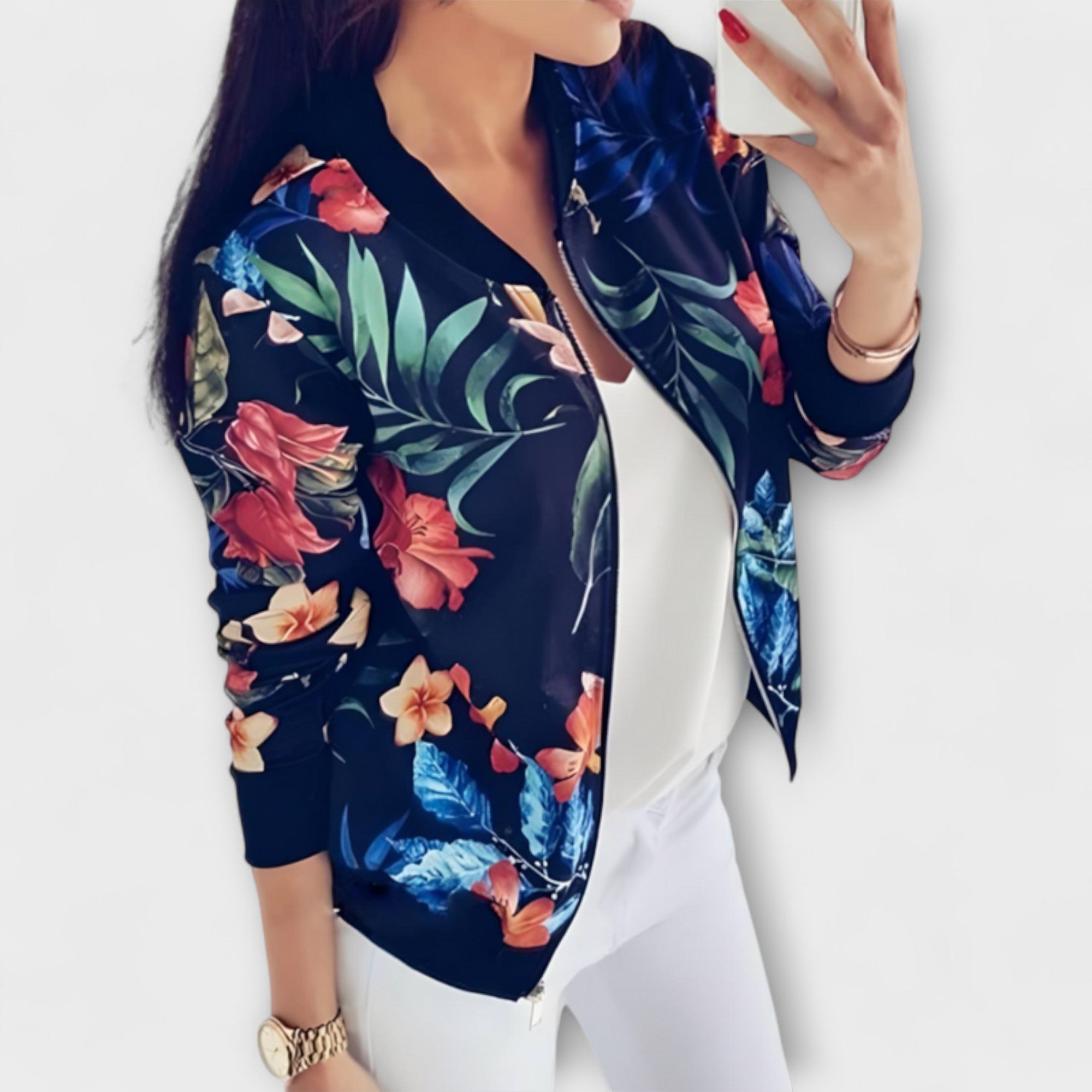 Andrea - Chaqueta Bomber Elegante