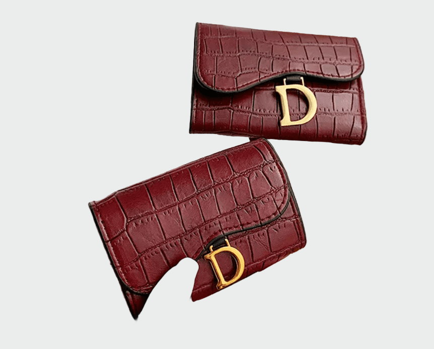 Cartera de cuero elegante